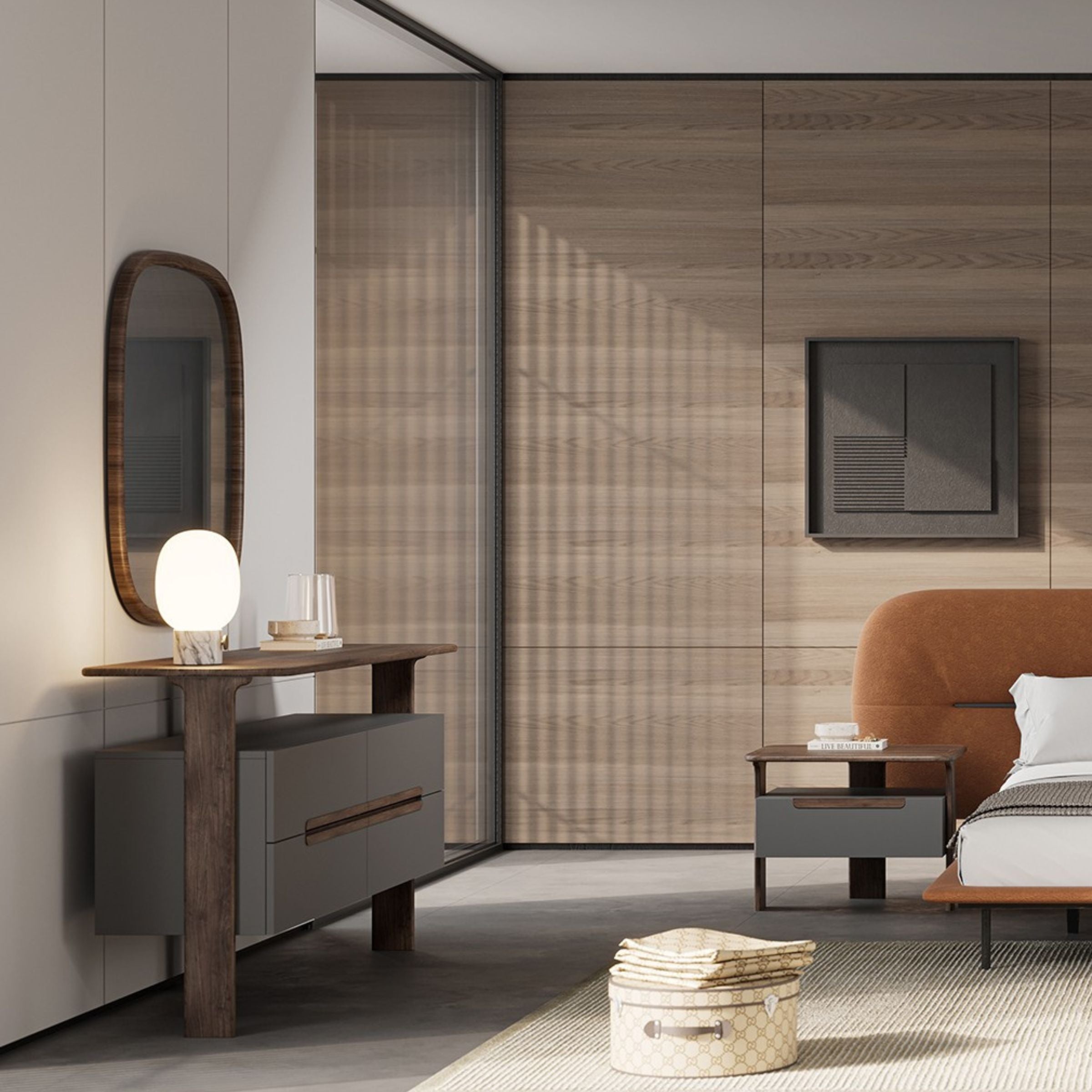 2X Lova Bedside Tables YOLVA-2NS - Bedside Tables - ebarza Furniture UAE | Shop Modern Furniture in Abu Dhabi & Dubai - مفروشات ايبازرا في الامارات | تسوق اثاث عصري وديكورات مميزة في دبي وابوظبي