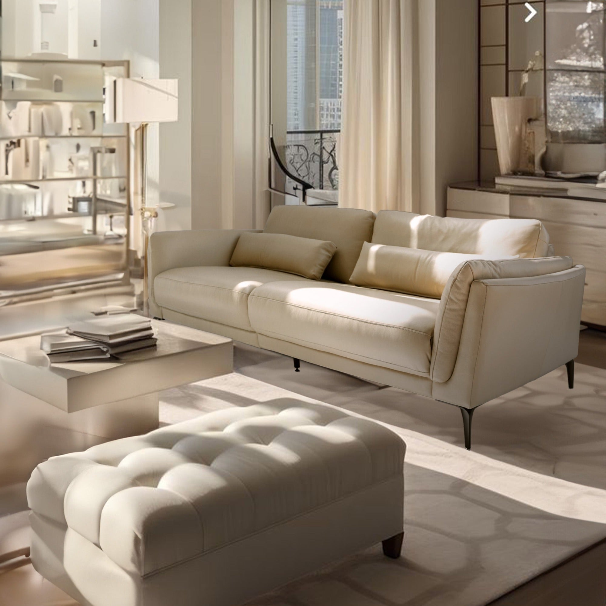 3 Seater Sofa with Legs Relaxing Mechanism CS-HJ2021h - Sofas - ebarza Furniture UAE | Shop Modern Furniture in Abu Dhabi & Dubai - مفروشات ايبازرا في الامارات | تسوق اثاث عصري وديكورات مميزة في دبي وابوظبي