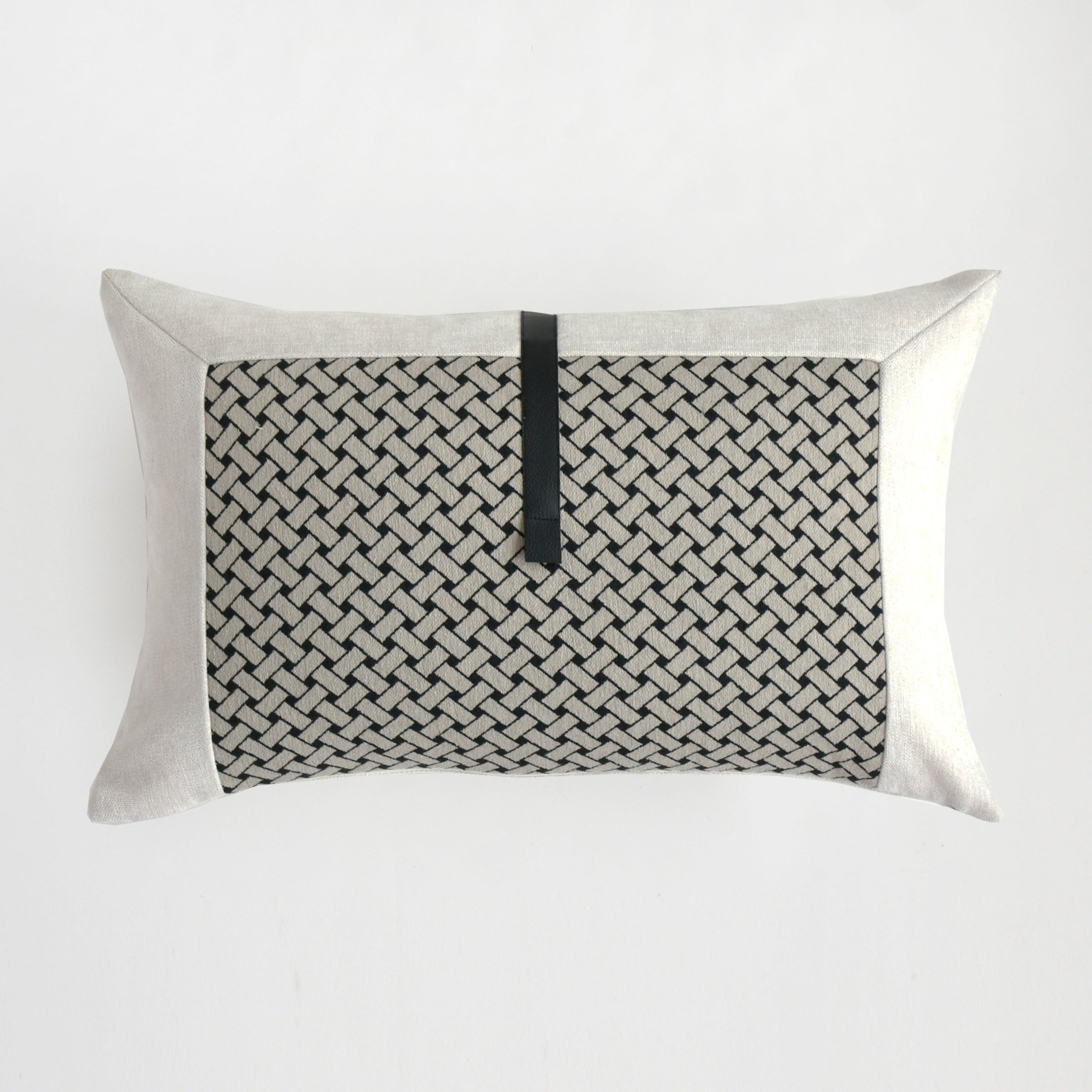 30*60 Lampard Patchwork Cushion - ECC096 - Cushions - ebarza Furniture UAE | Shop Modern Furniture in Abu Dhabi & Dubai - مفروشات ايبازرا في الامارات | تسوق اثاث عصري وديكورات مميزة في دبي وابوظبي