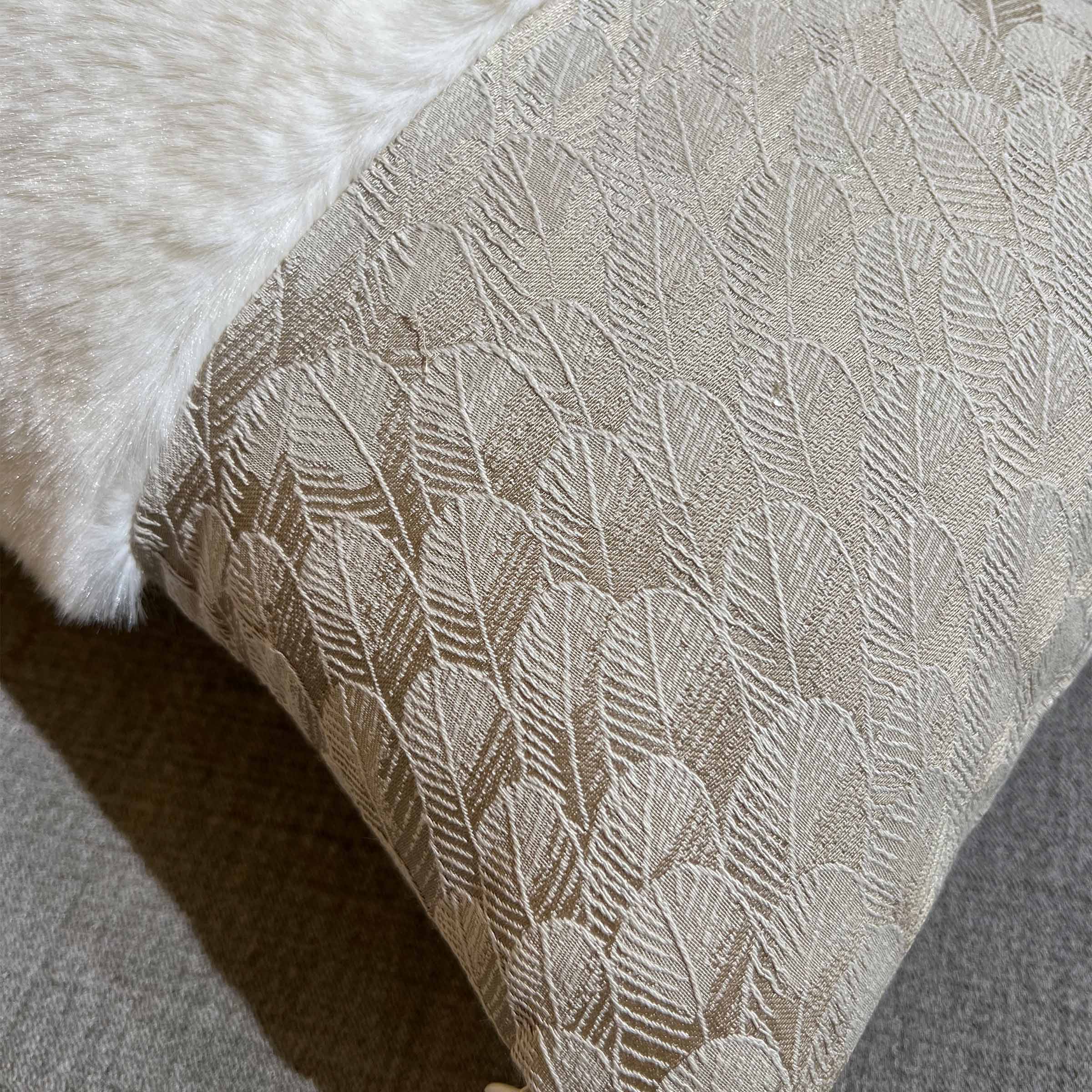 30*60 Luna Spliced Cushion - ECC072 - Cushions - ebarza Furniture UAE | Shop Modern Furniture in Abu Dhabi & Dubai - مفروشات ايبازرا في الامارات | تسوق اثاث عصري وديكورات مميزة في دبي وابوظبي