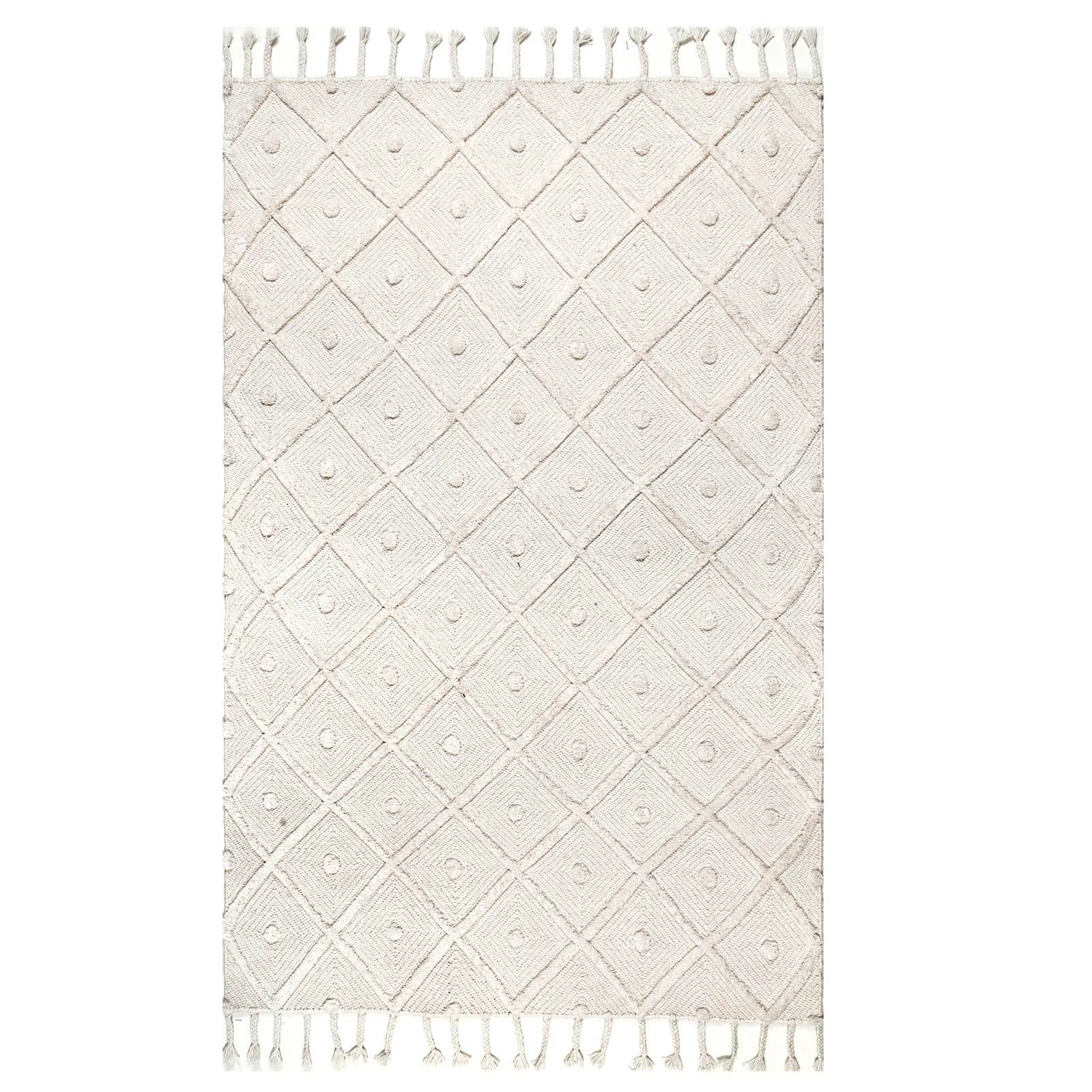 300X200 Cm Amaka Handmade Wool Rug Amaka-Amk-007-Xl - Rugs - ebarza Furniture UAE | Shop Modern Furniture in Abu Dhabi & Dubai - مفروشات ايبازرا في الامارات | تسوق اثاث عصري وديكورات مميزة في دبي وابوظبي