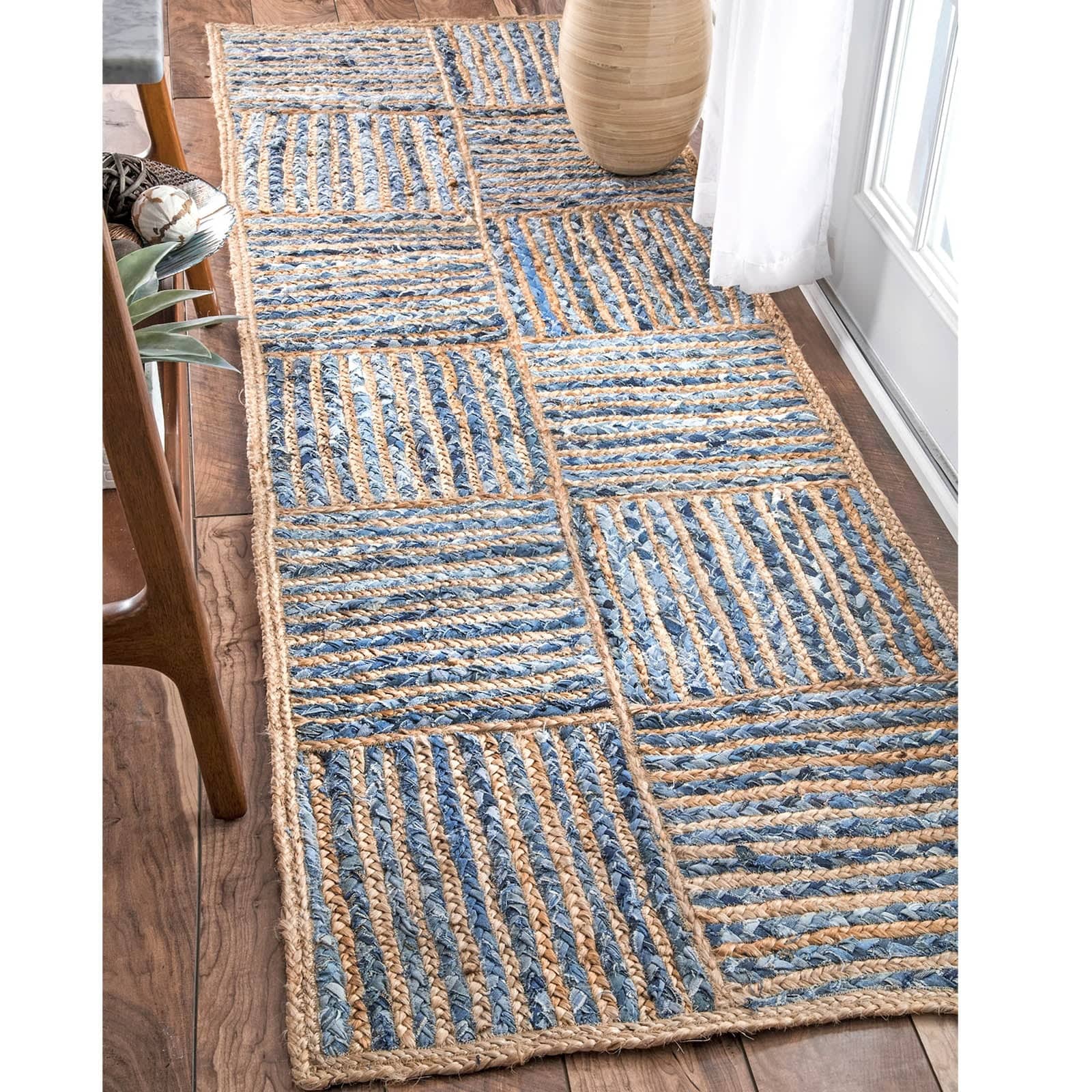 300X200 Cm Braided Handmade Jute Rug Jh-2346-Xl - Rugs - ebarza Furniture UAE | Shop Modern Furniture in Abu Dhabi & Dubai - مفروشات ايبازرا في الامارات | تسوق اثاث عصري وديكورات مميزة في دبي وابوظبي
