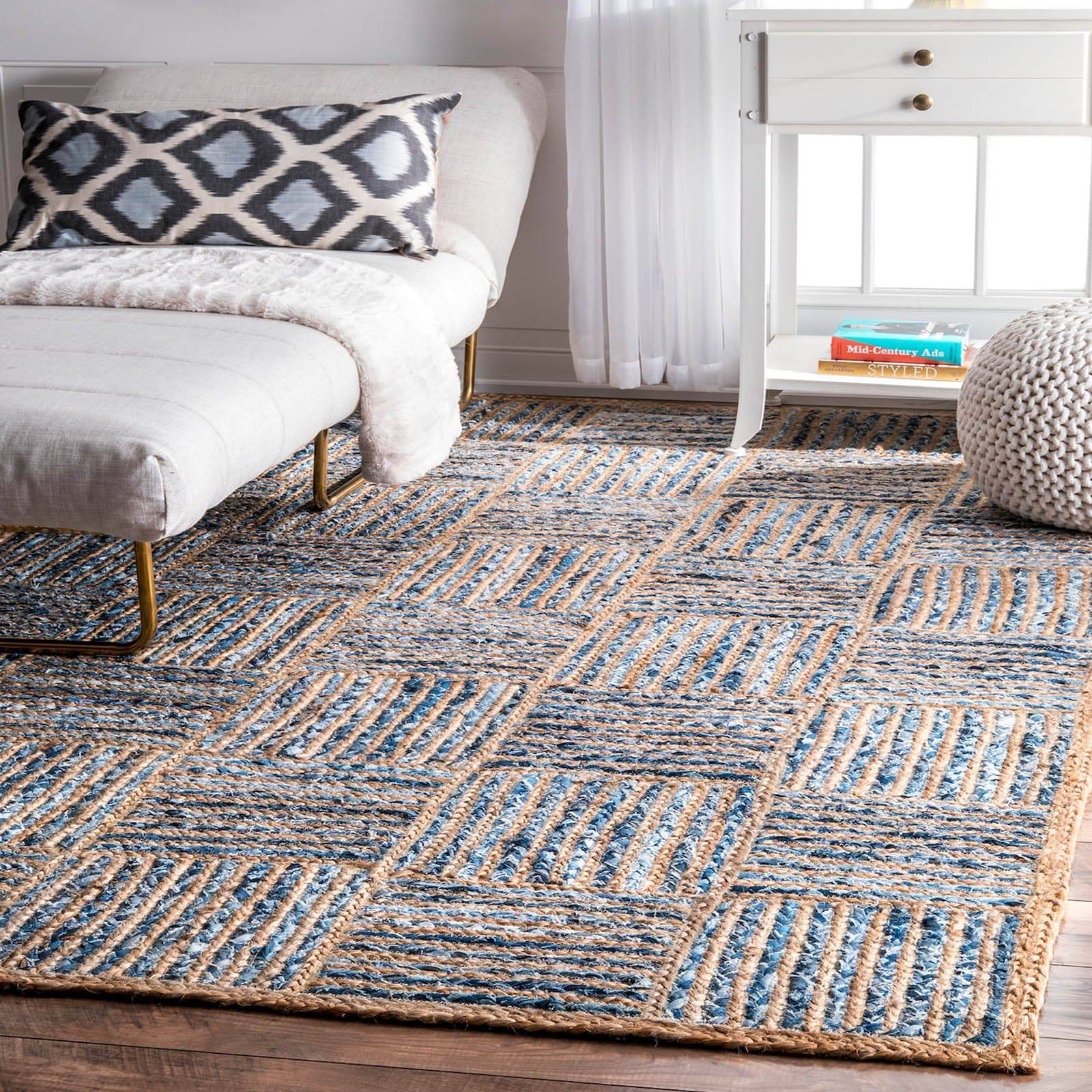 300X200 Cm Braided Handmade Jute Rug Jh-2346-Xl - Rugs - ebarza Furniture UAE | Shop Modern Furniture in Abu Dhabi & Dubai - مفروشات ايبازرا في الامارات | تسوق اثاث عصري وديكورات مميزة في دبي وابوظبي