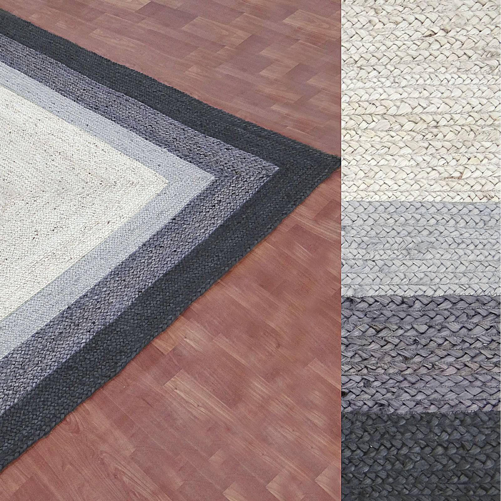 300X200 Cm Braided Handmade Jute Rug Jh-2347-Xl - Rugs - ebarza Furniture UAE | Shop Modern Furniture in Abu Dhabi & Dubai - مفروشات ايبازرا في الامارات | تسوق اثاث عصري وديكورات مميزة في دبي وابوظبي