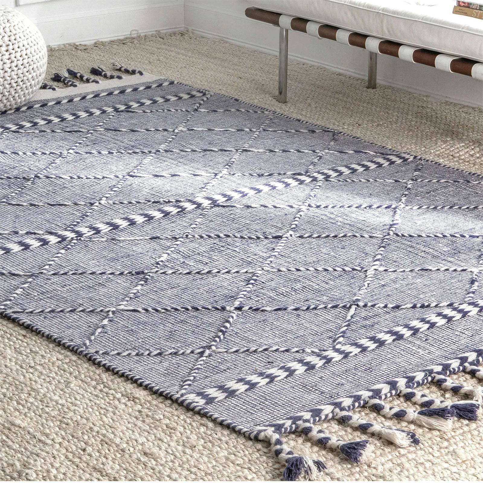 300X200 Cm Handmade Rug Jh-2711-Xl - Rugs - ebarza Furniture UAE | Shop Modern Furniture in Abu Dhabi & Dubai - مفروشات ايبازرا في الامارات | تسوق اثاث عصري وديكورات مميزة في دبي وابوظبي