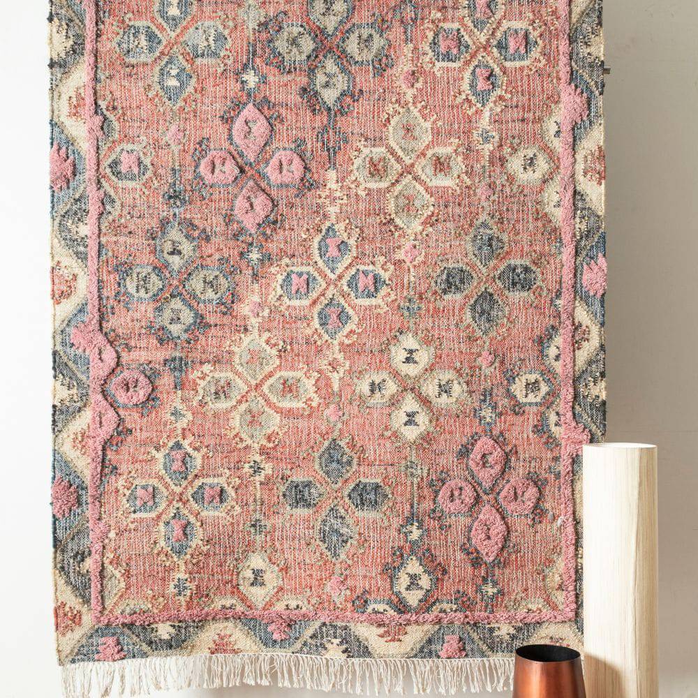 300X200 Cm Handmade Wool Rug Bettino-Bto-42-Orange-Xl - Rugs - ebarza Furniture UAE | Shop Modern Furniture in Abu Dhabi & Dubai - مفروشات ايبازرا في الامارات | تسوق اثاث عصري وديكورات مميزة في دبي وابوظبي