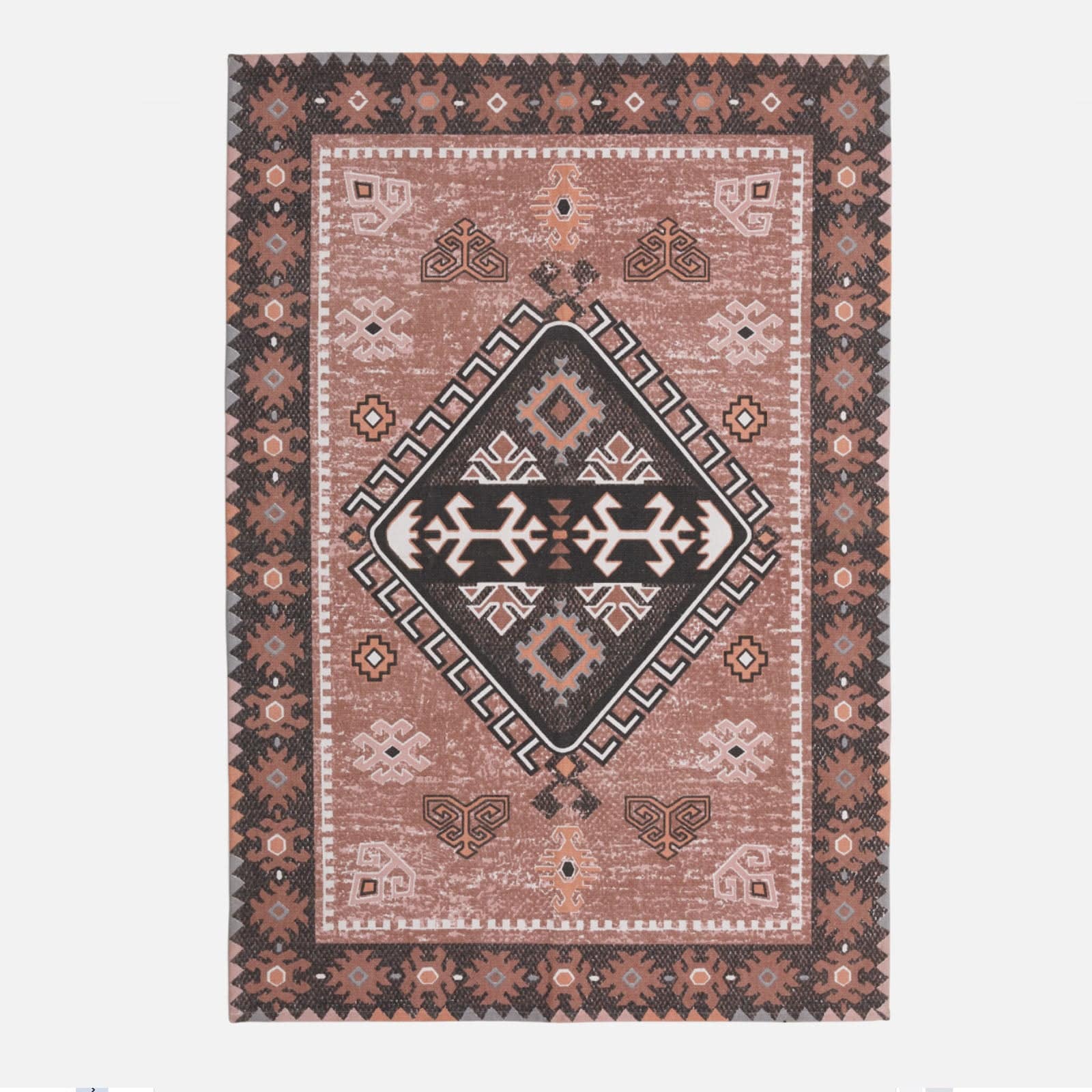 300X200 Cm Handmade Wool Rug Jh-20523-Pink-Xl - Rugs - ebarza Furniture UAE | Shop Modern Furniture in Abu Dhabi & Dubai - مفروشات ايبازرا في الامارات | تسوق اثاث عصري وديكورات مميزة في دبي وابوظبي