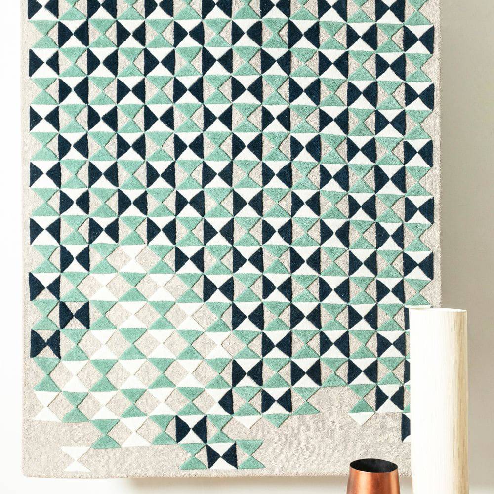 300X200 Cm Handmade Wool Rug Jh-20738-Xl - Rugs - ebarza Furniture UAE | Shop Modern Furniture in Abu Dhabi & Dubai - مفروشات ايبازرا في الامارات | تسوق اثاث عصري وديكورات مميزة في دبي وابوظبي