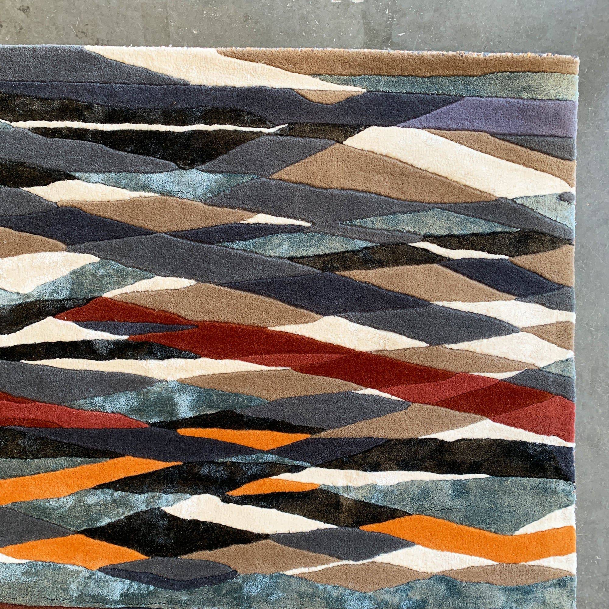 300X200 Cm Handmade Wool Rug Jh-20740-XL - Rugs - ebarza Furniture UAE | Shop Modern Furniture in Abu Dhabi & Dubai - مفروشات ايبازرا في الامارات | تسوق اثاث عصري وديكورات مميزة في دبي وابوظبي