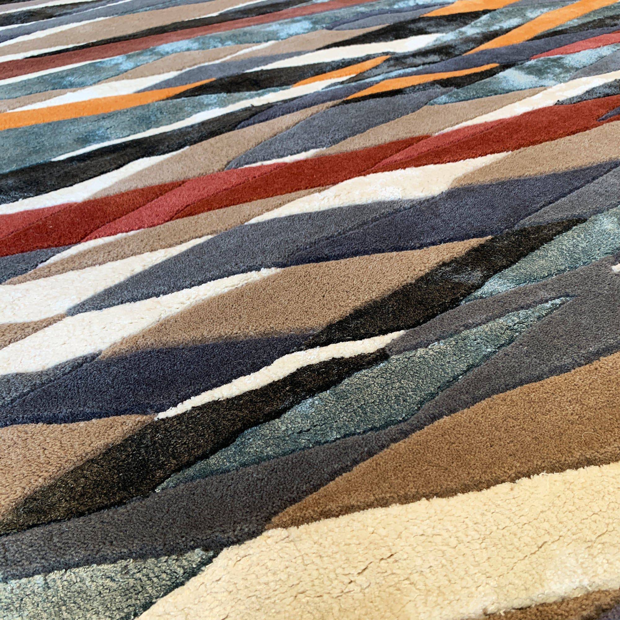 300X200 Cm Handmade Wool Rug Jh-20740-XL - Rugs - ebarza Furniture UAE | Shop Modern Furniture in Abu Dhabi & Dubai - مفروشات ايبازرا في الامارات | تسوق اثاث عصري وديكورات مميزة في دبي وابوظبي