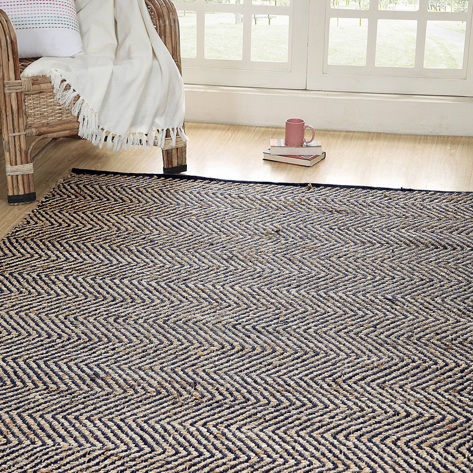 300X200 Cm Jack Handmade Jute Rug Jh-2054-L - Rugs - ebarza Furniture UAE | Shop Modern Furniture in Abu Dhabi & Dubai - مفروشات ايبازرا في الامارات | تسوق اثاث عصري وديكورات مميزة في دبي وابوظبي