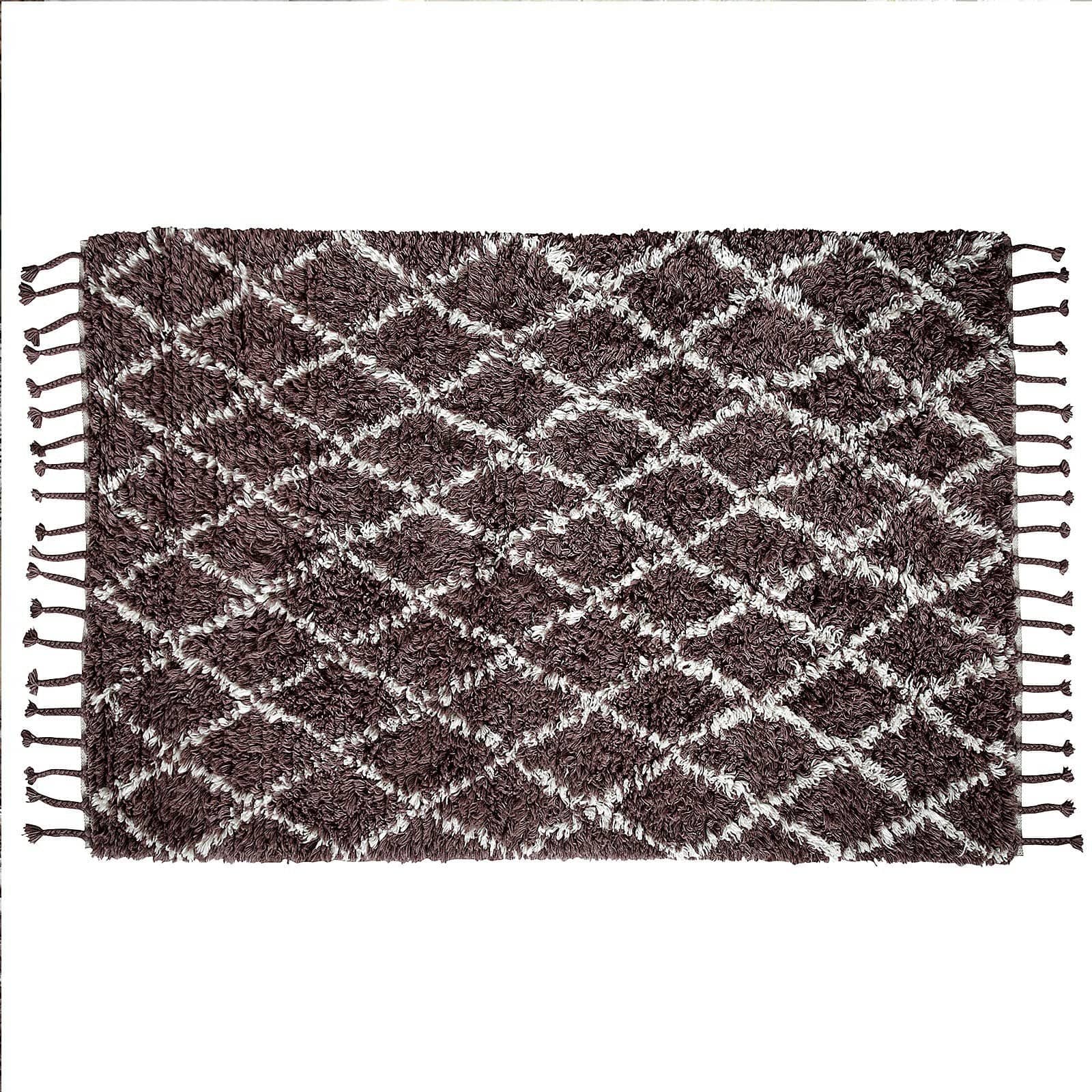 300X200 Cm Morocco Handmade Wool Rug Jwa-2013-61-Wbr-L - Rugs - ebarza Furniture UAE | Shop Modern Furniture in Abu Dhabi & Dubai - مفروشات ايبازرا في الامارات | تسوق اثاث عصري وديكورات مميزة في دبي وابوظبي