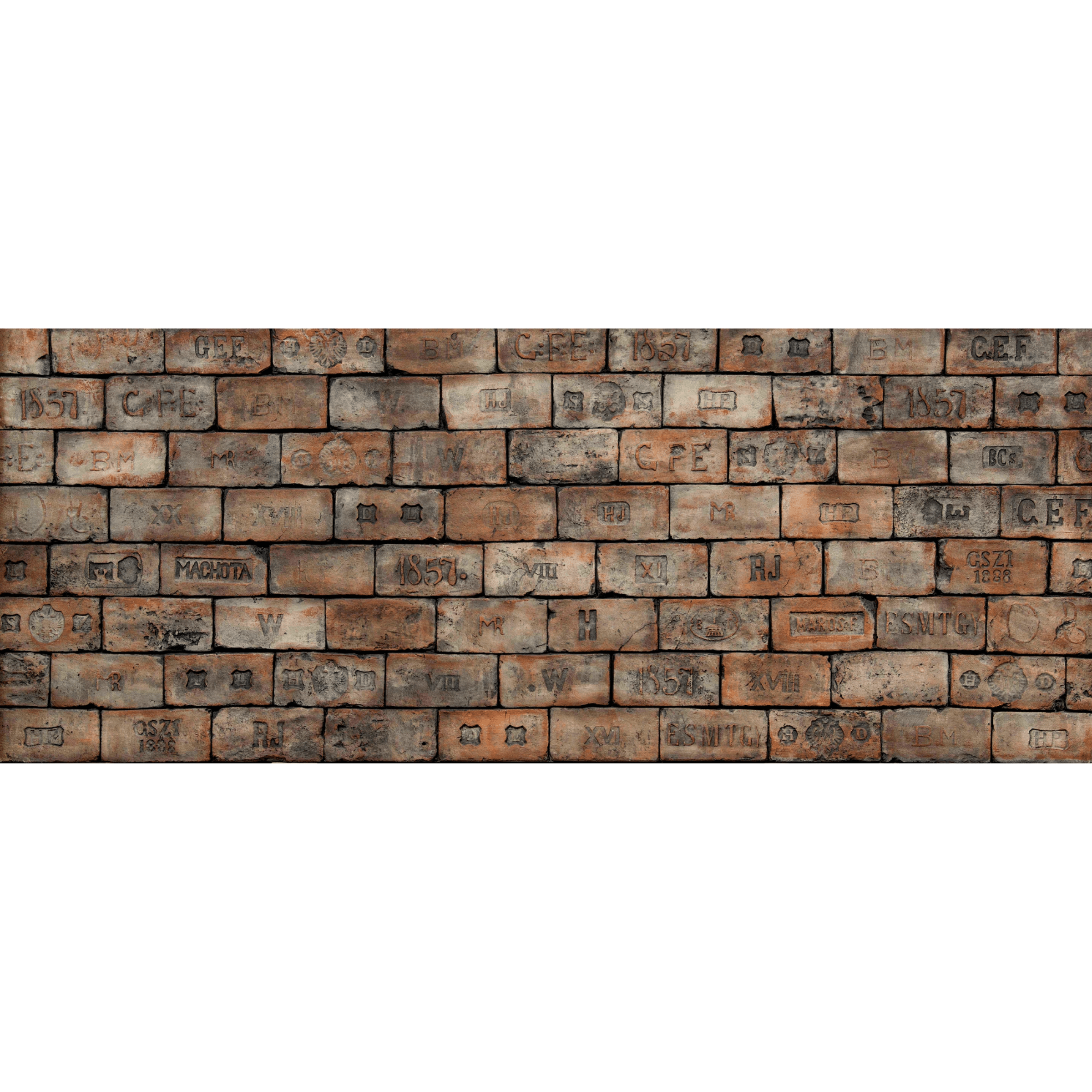 301X118Cm Heritage Xviii Eclectic Bricks Decoration Wall Panel B-544 - Wall Panels - ebarza Furniture UAE | Shop Modern Furniture in Abu Dhabi & Dubai - مفروشات ايبازرا في الامارات | تسوق اثاث عصري وديكورات مميزة في دبي وابوظبي