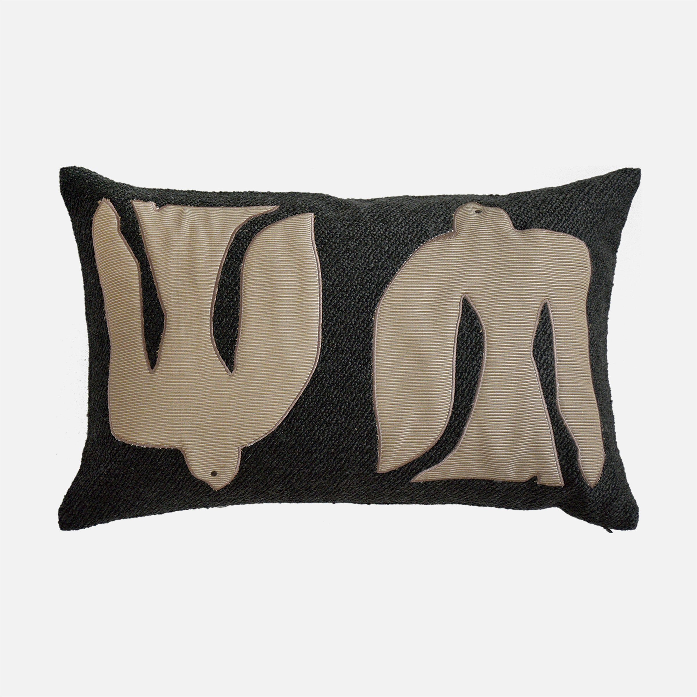 30*60 Chastain Embroidery Cushion - ECC080 - Cushions - ebarza Furniture UAE | Shop Modern Furniture in Abu Dhabi & Dubai - مفروشات ايبازرا في الامارات | تسوق اثاث عصري وديكورات مميزة في دبي وابوظبي