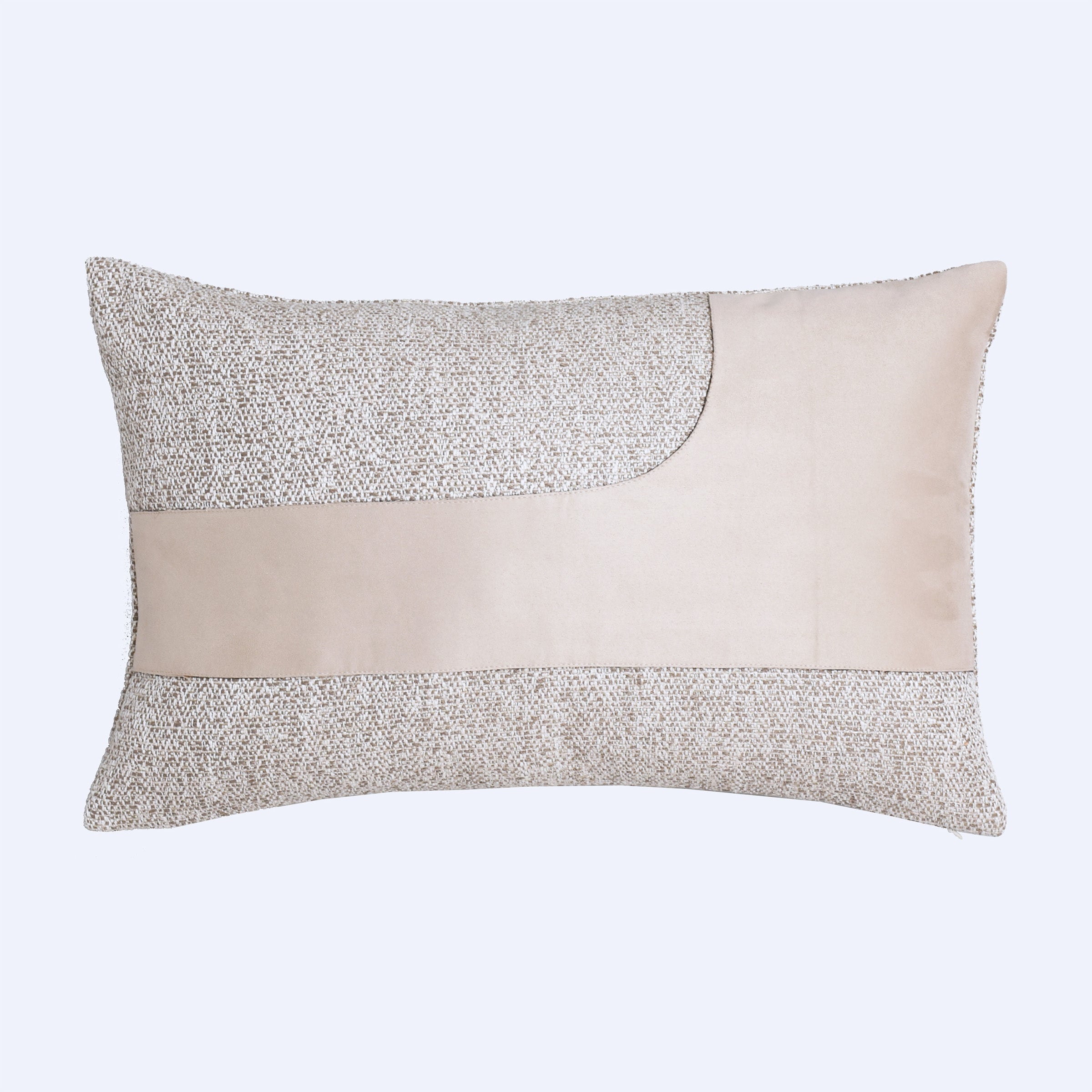 30*60 Gustao Patchwork Imitation Cushion - ECC075 - Cushions - ebarza Furniture UAE | Shop Modern Furniture in Abu Dhabi & Dubai - مفروشات ايبازرا في الامارات | تسوق اثاث عصري وديكورات مميزة في دبي وابوظبي