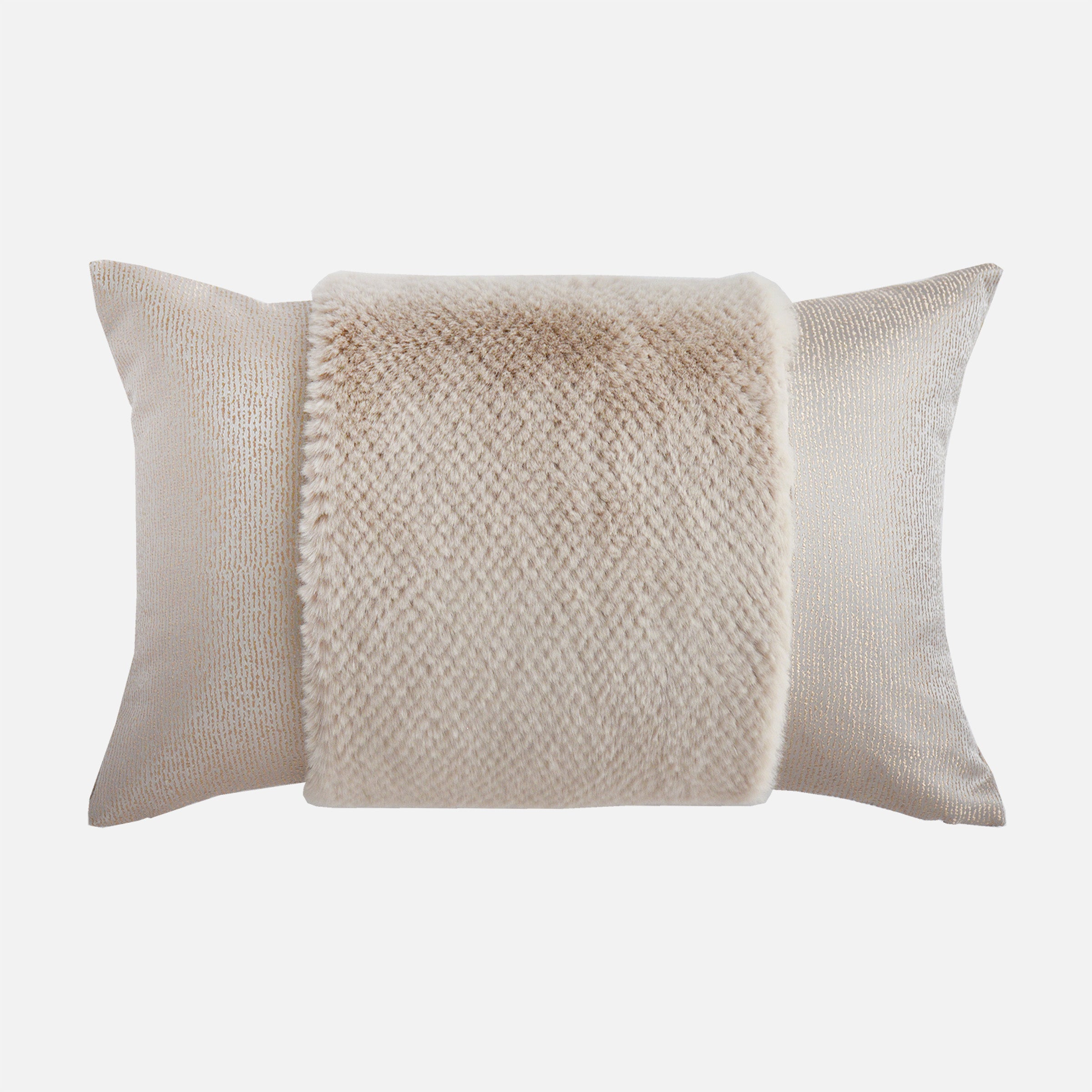 30*60 Luna Spliced Cushion - ECC076 - Cushions - ebarza Furniture UAE | Shop Modern Furniture in Abu Dhabi & Dubai - مفروشات ايبازرا في الامارات | تسوق اثاث عصري وديكورات مميزة في دبي وابوظبي