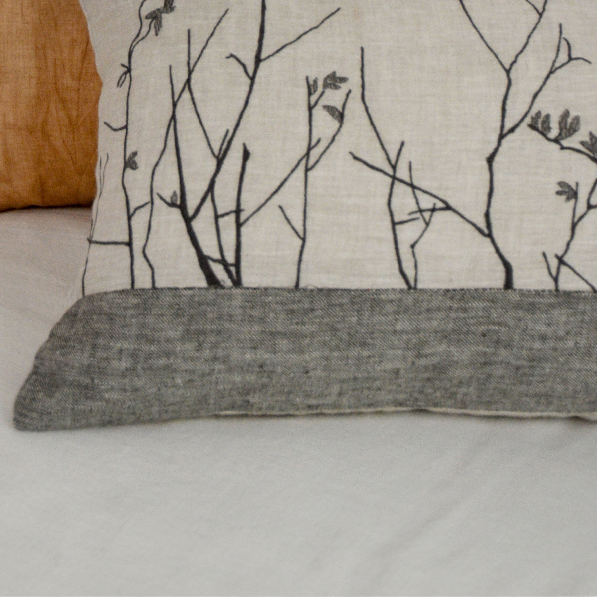 30*60 Yaji Embroidery Cushion - ECC086 - Cushions - ebarza Furniture UAE | Shop Modern Furniture in Abu Dhabi & Dubai - مفروشات ايبازرا في الامارات | تسوق اثاث عصري وديكورات مميزة في دبي وابوظبي