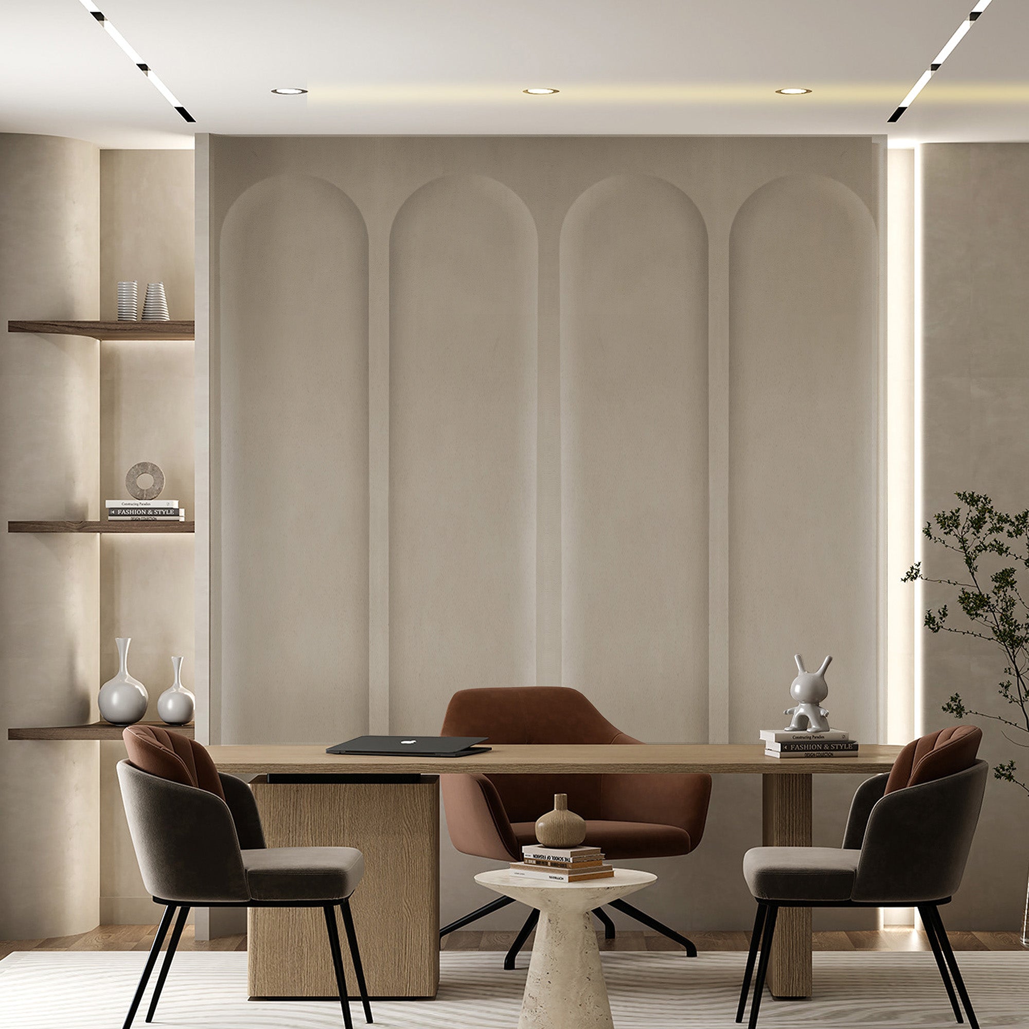 Pre-order 35 Days Delivery 30mm MDF Beige Wall Panel MLL- CUS05 - Wall Panels - ebarza Furniture UAE | Shop Modern Furniture in Abu Dhabi & Dubai - مفروشات ايبازرا في الامارات | تسوق اثاث عصري وديكورات مميزة في دبي وابوظبي