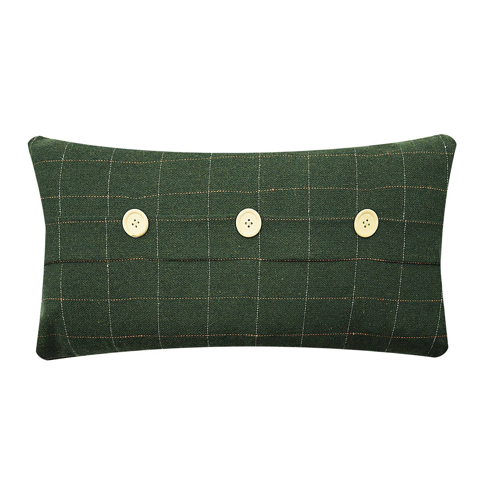 30X60 Cm Cushion Cover 1890A-012-Green - Cushions - ebarza Furniture UAE | Shop Modern Furniture in Abu Dhabi & Dubai - مفروشات ايبازرا في الامارات | تسوق اثاث عصري وديكورات مميزة في دبي وابوظبي