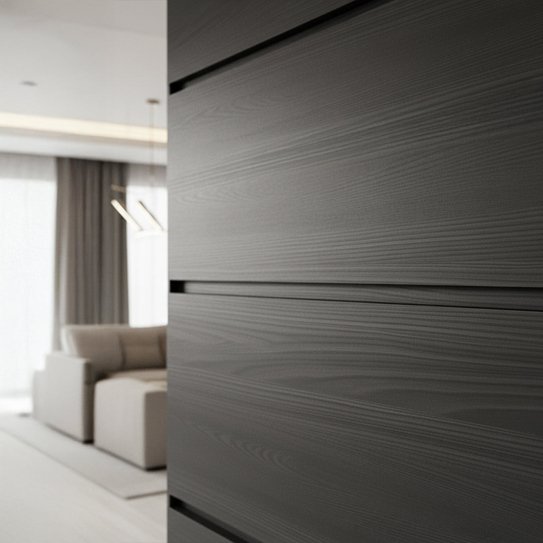 320H-ALUMINUM PROFILE- ADJUSTABLE DECORATION U-PROFILE COLOUR:Abruzzo Dark-H278H