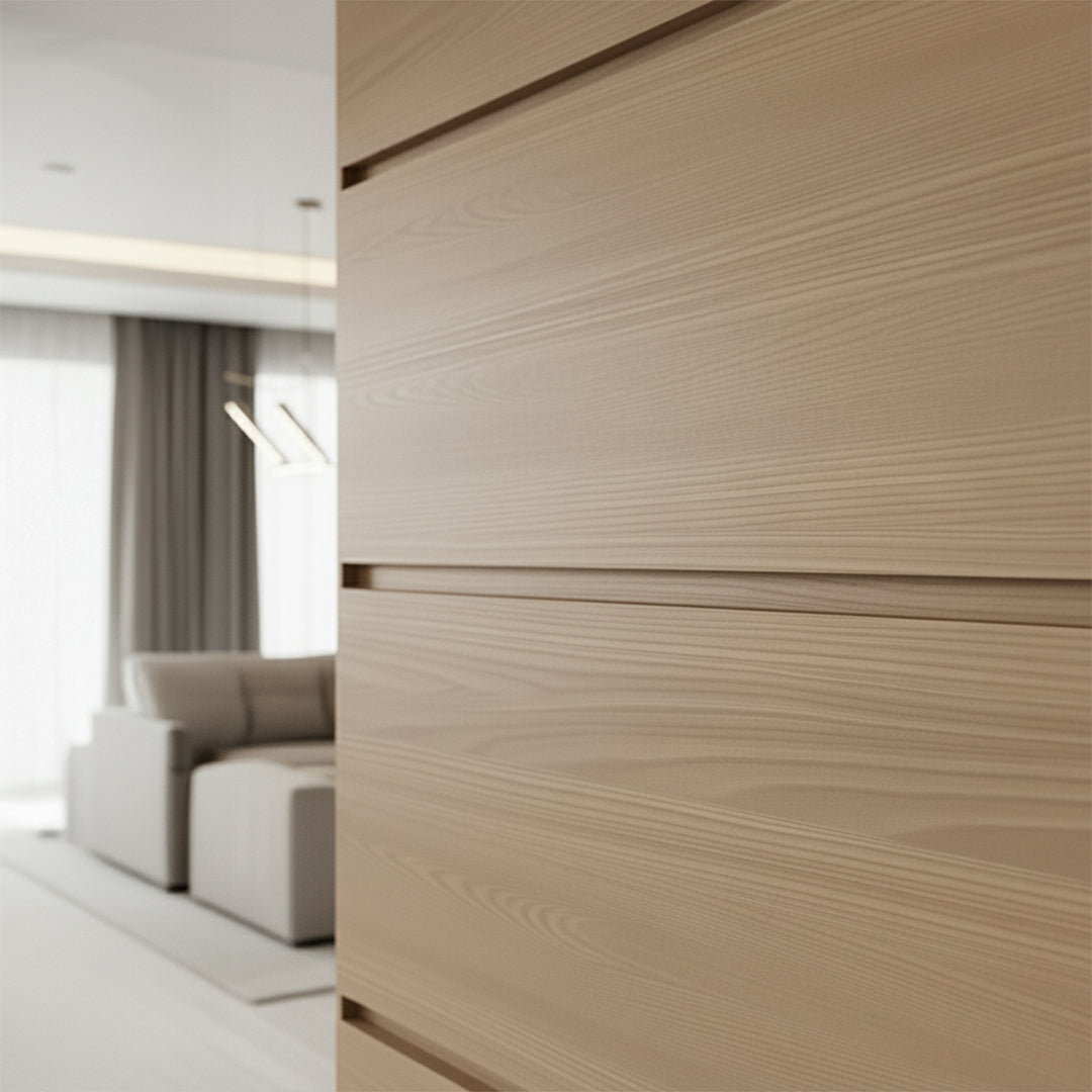 320H-ALUMINUM PROFILE- ADJUSTABLE DECORATION U-PROFILE COLOUR: Warm Elm-H263Y