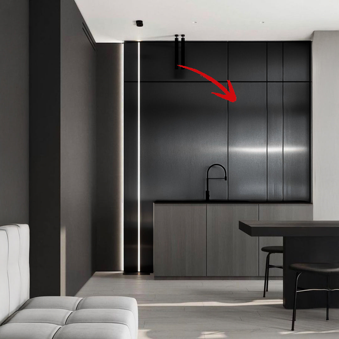 350*24cm MULTIPURPOSE 4 SIDE WRAPPED DECORATION PANEL COLOUR : 1914 Metal