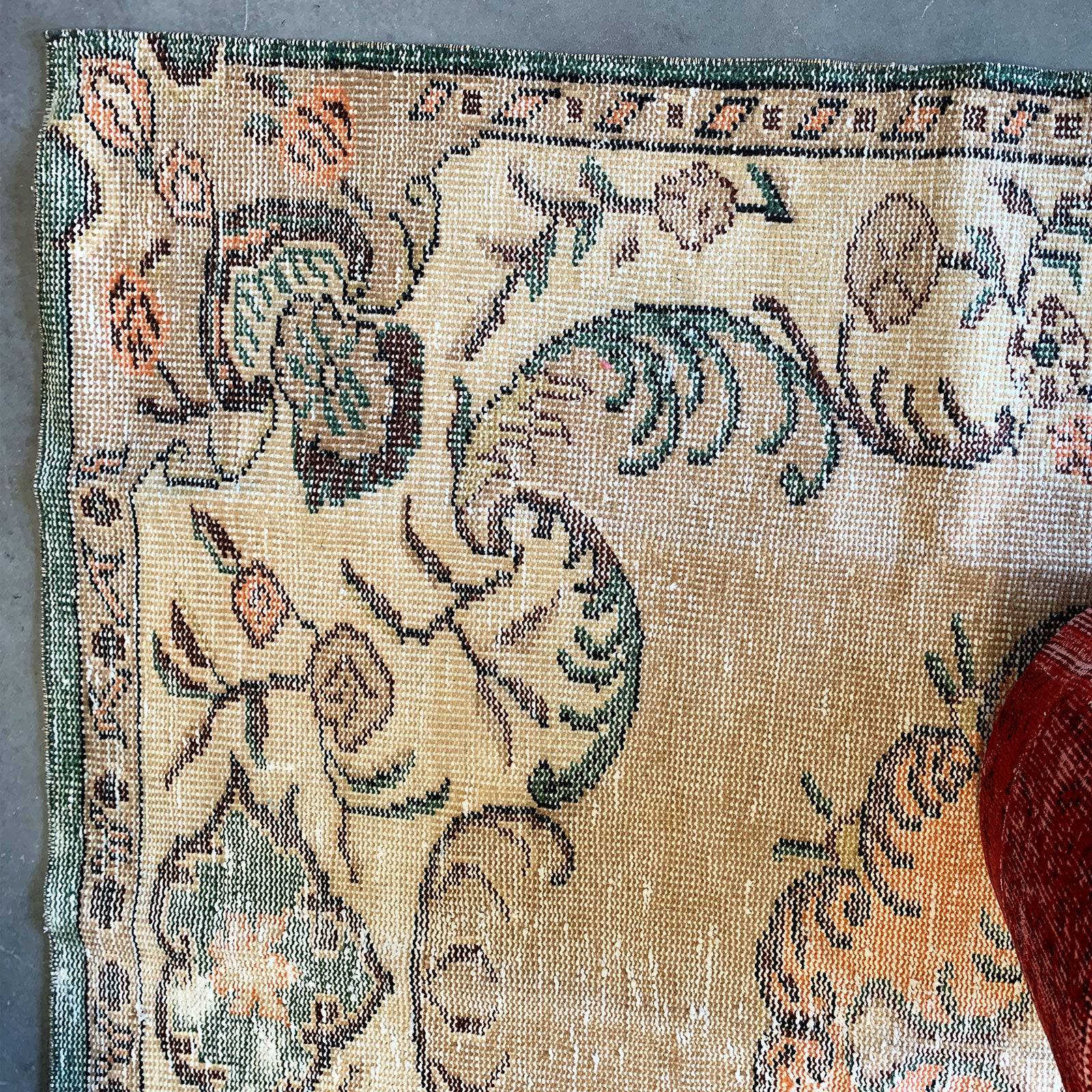 380X140Cm Bursa Handmade Over Dyed Rug K152 - Rugs - ebarza Furniture UAE | Shop Modern Furniture in Abu Dhabi & Dubai - مفروشات ايبازرا في الامارات | تسوق اثاث عصري وديكورات مميزة في دبي وابوظبي