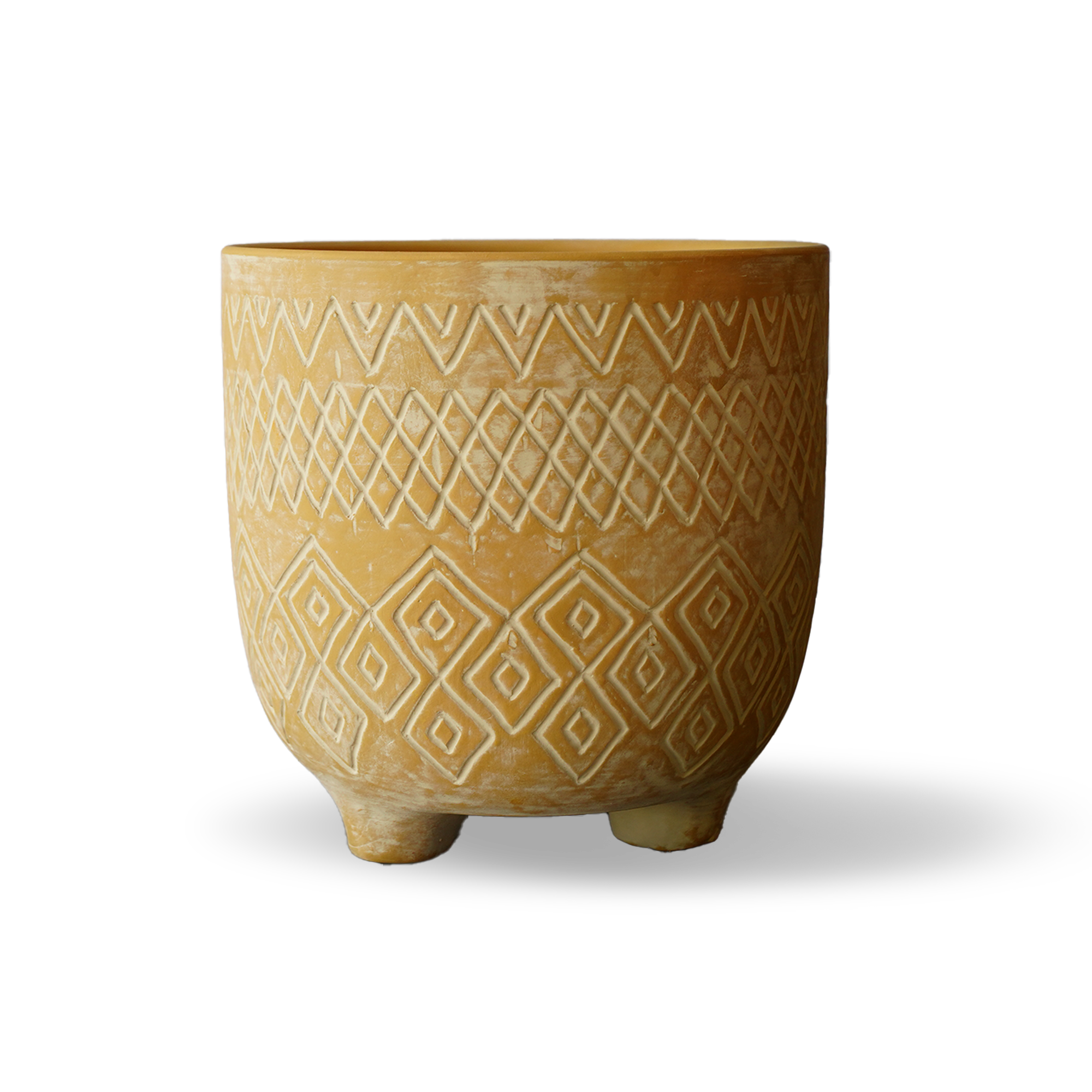 Triangular Terracotta Outdoor/Indoor Planter Box CML 8072D-187 - Planter Boxes - ebarza Furniture UAE | Shop Modern Furniture in Abu Dhabi & Dubai - مفروشات ايبازرا في الامارات | تسوق اثاث عصري وديكورات مميزة في دبي وابوظبي