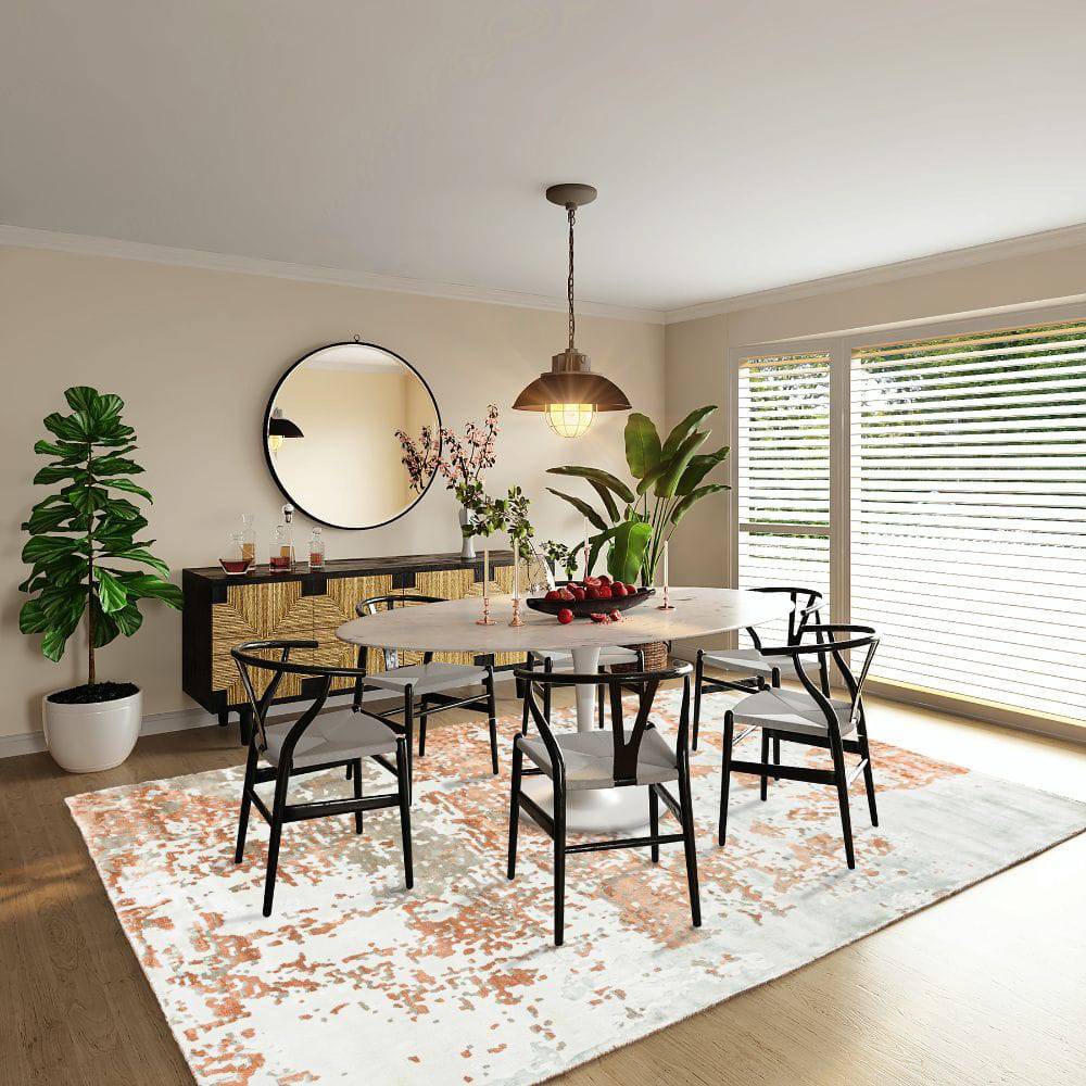 450X300 Cm Handmade Wool Rug Jh-20732-Grande - Rugs - ebarza Furniture UAE | Shop Modern Furniture in Abu Dhabi & Dubai - مفروشات ايبازرا في الامارات | تسوق اثاث عصري وديكورات مميزة في دبي وابوظبي