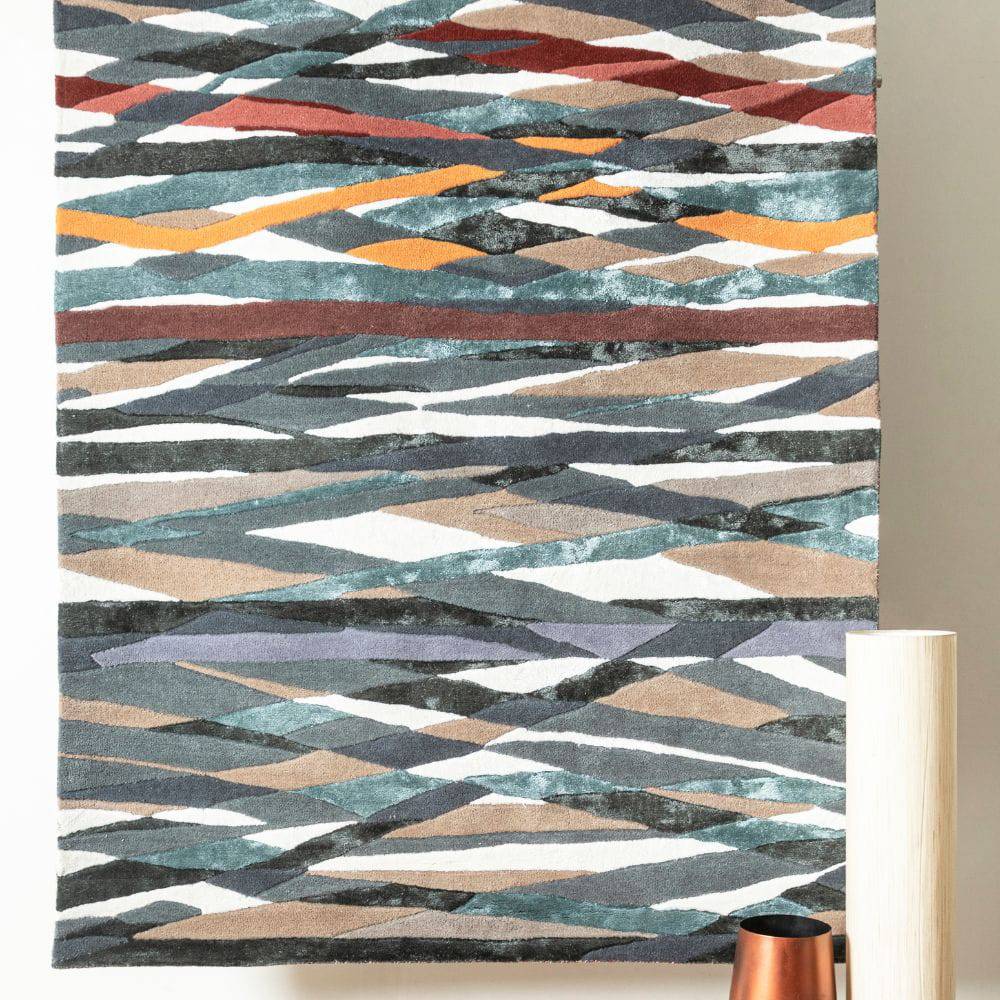 450X300 Cm Handmade Wool Rug Jh-20740-Grande - Rugs - ebarza Furniture UAE | Shop Modern Furniture in Abu Dhabi & Dubai - مفروشات ايبازرا في الامارات | تسوق اثاث عصري وديكورات مميزة في دبي وابوظبي