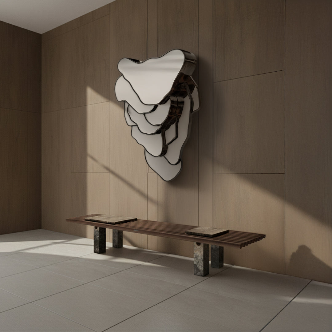 Framed Wall Mirror PM-4288-05 - Plated Grey Black - Mirrors - ebarza Furniture UAE | Shop Modern Furniture in Abu Dhabi & Dubai - مفروشات ايبازرا في الامارات | تسوق اثاث عصري وديكورات مميزة في دبي وابوظبي