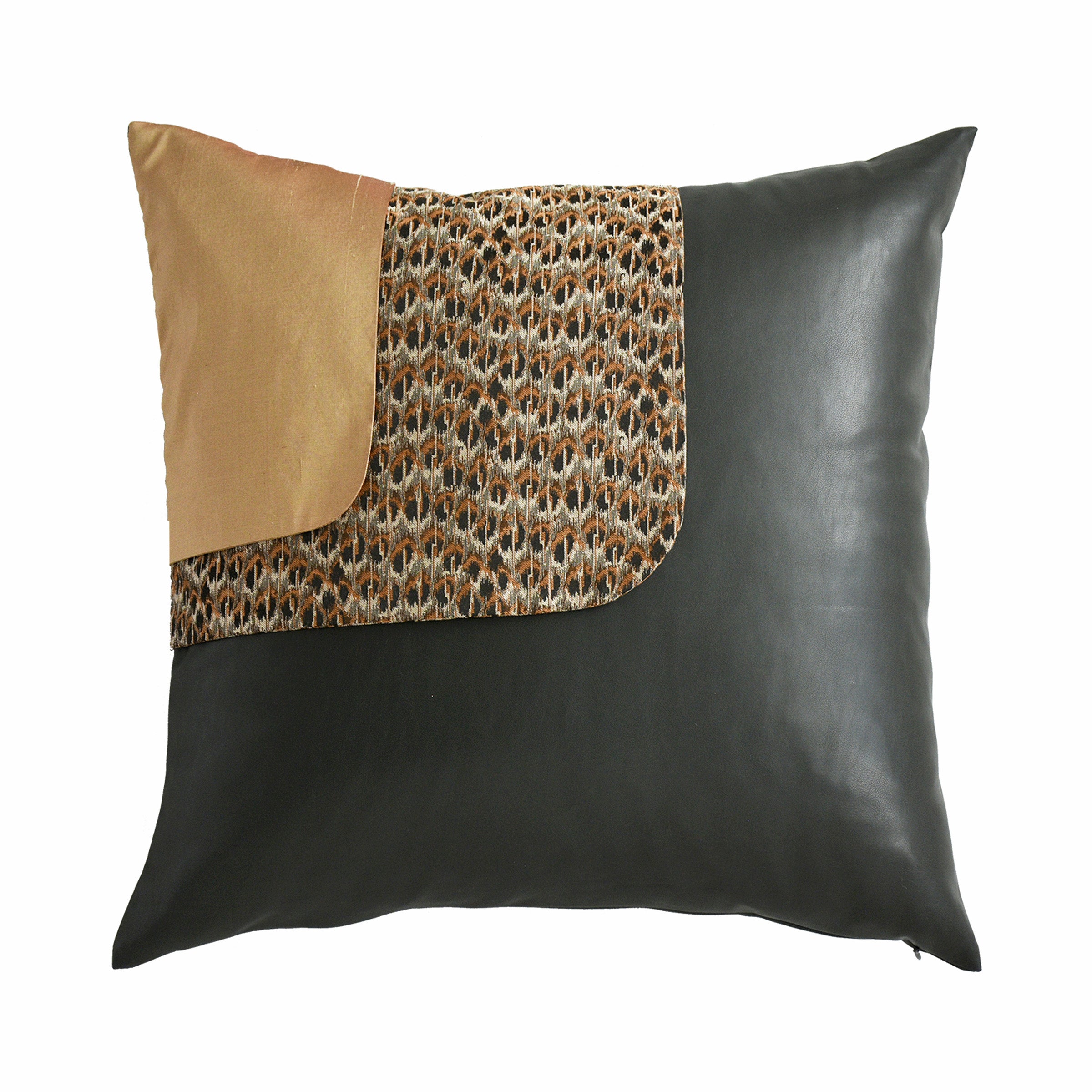 45*45 Roch Patchwork Cushion - ECC092 - Cushions - ebarza Furniture UAE | Shop Modern Furniture in Abu Dhabi & Dubai - مفروشات ايبازرا في الامارات | تسوق اثاث عصري وديكورات مميزة في دبي وابوظبي