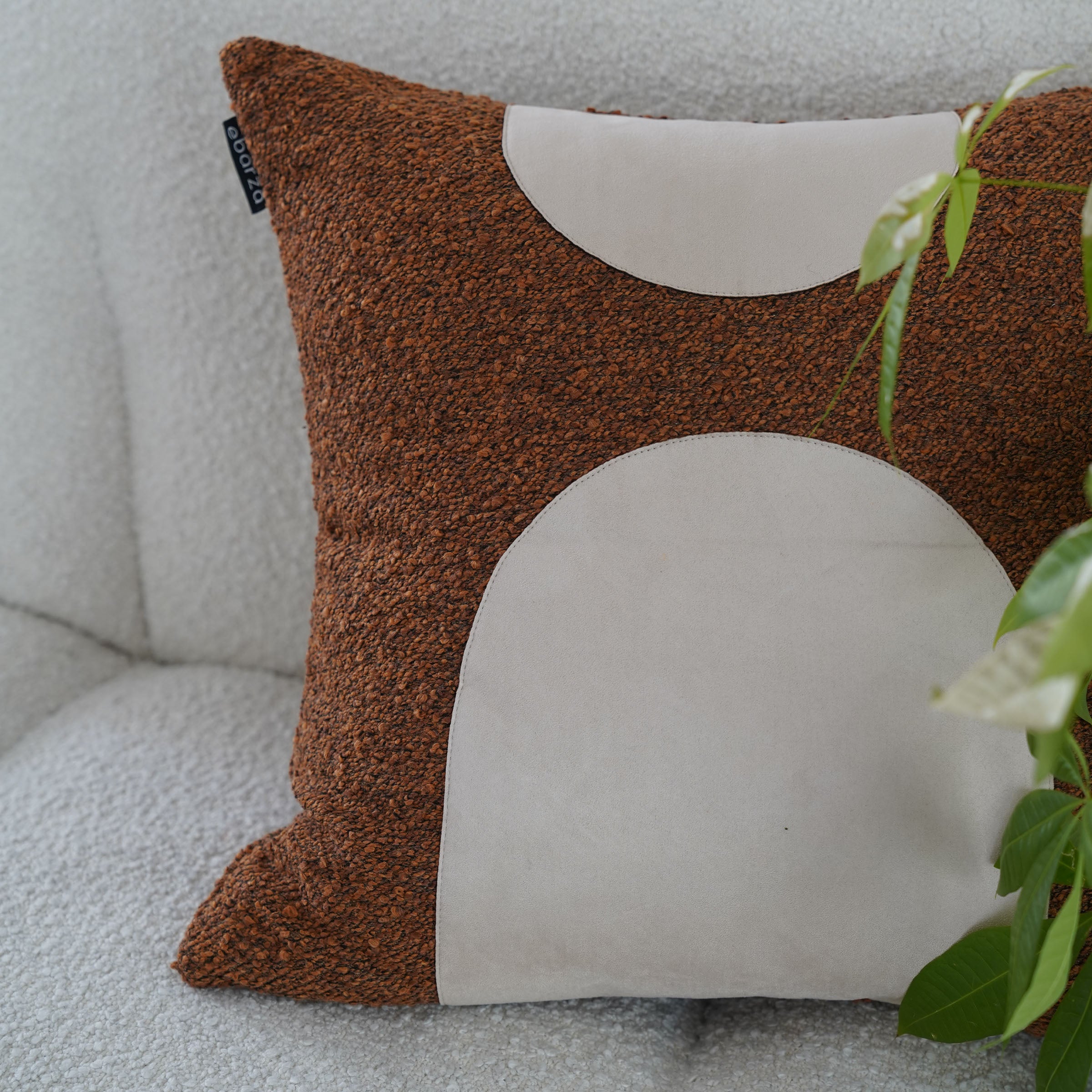 45*45cm Ebarza Buck Patchwork Cushion ECC132 - Cushions - ebarza Furniture UAE | Shop Modern Furniture in Abu Dhabi & Dubai - مفروشات ايبازرا في الامارات | تسوق اثاث عصري وديكورات مميزة في دبي وابوظبي