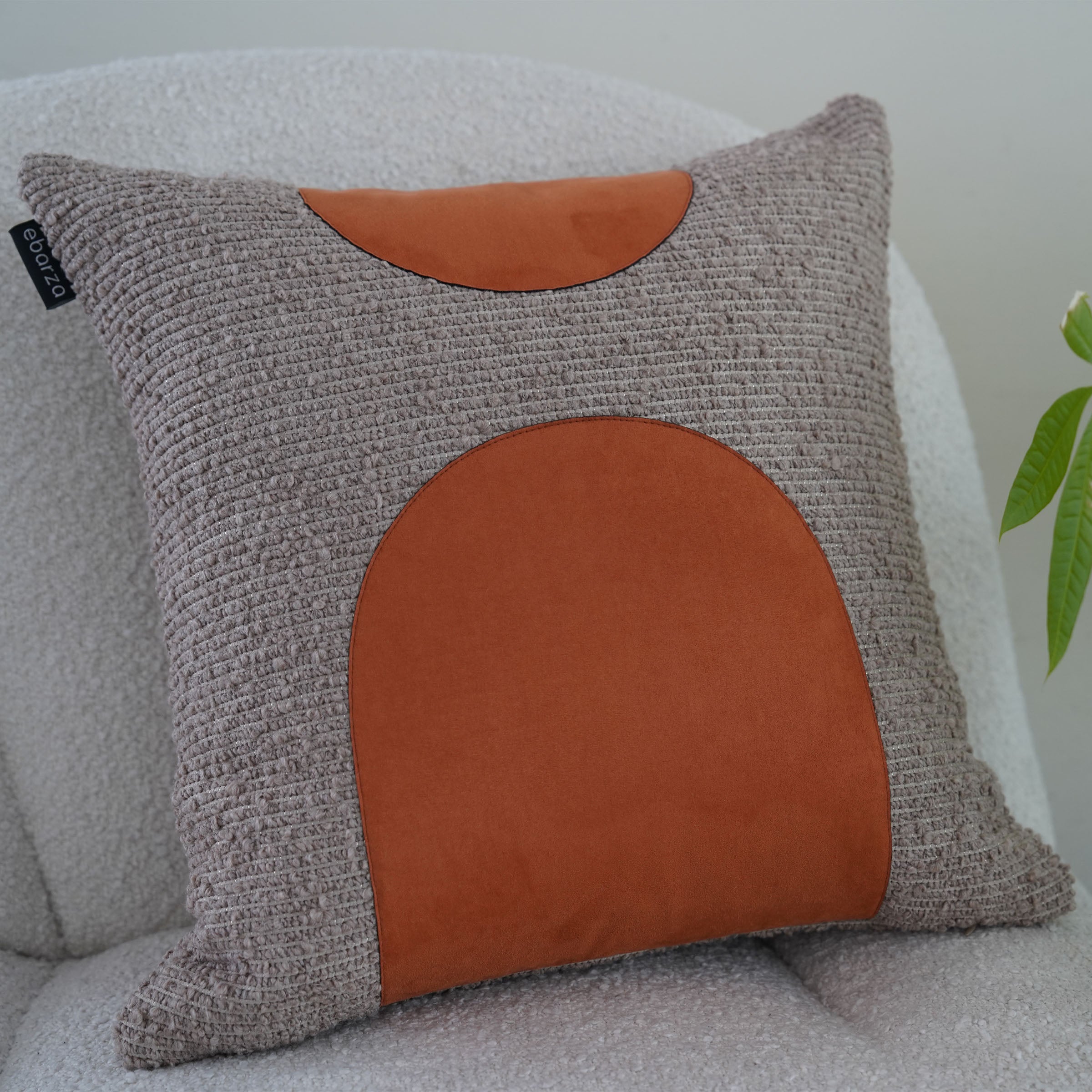 45*45cm Ebarza Buck Patchwork Cushion ECC134 - Cushions - ebarza Furniture UAE | Shop Modern Furniture in Abu Dhabi & Dubai - مفروشات ايبازرا في الامارات | تسوق اثاث عصري وديكورات مميزة في دبي وابوظبي