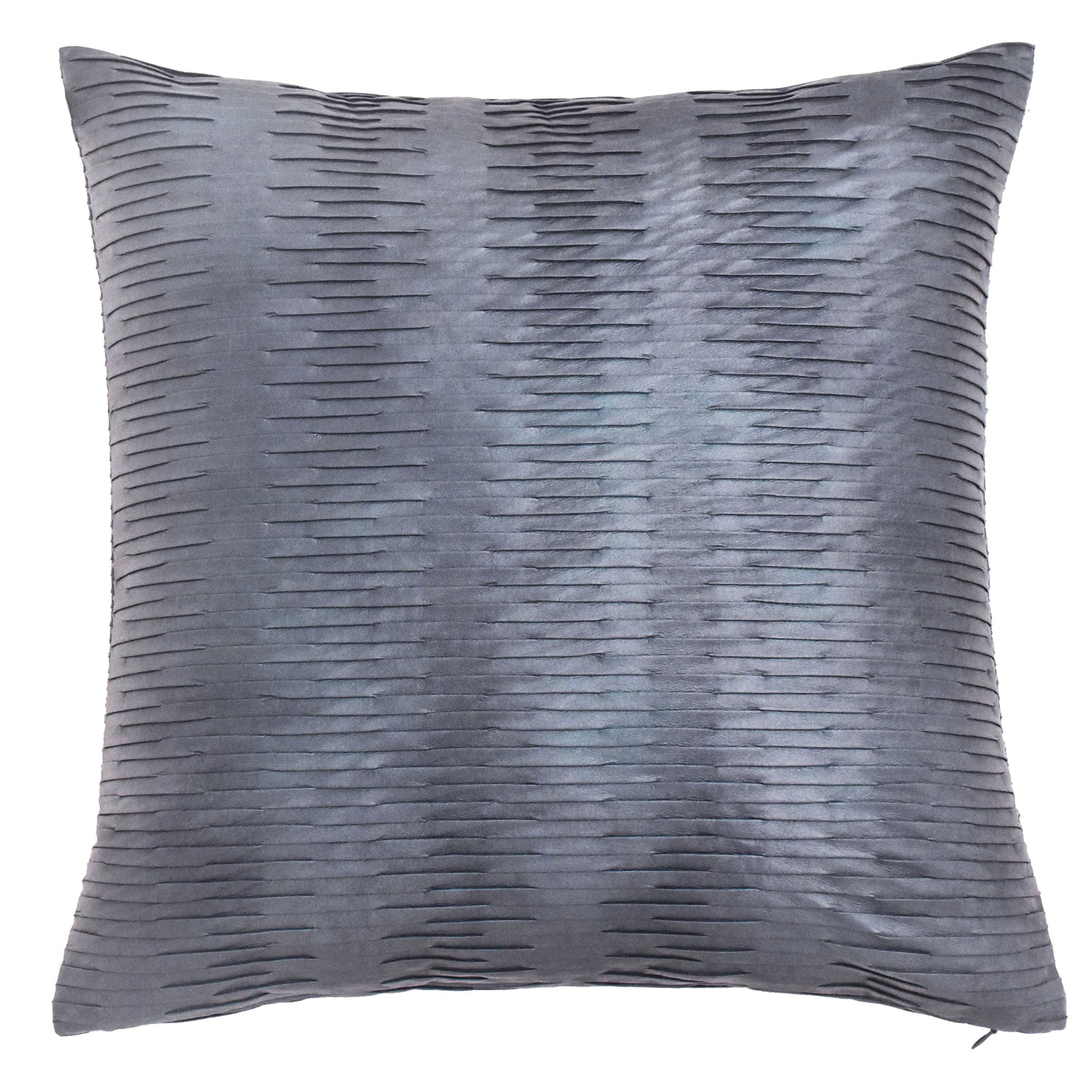 45X45 Cm Leo Imitation Leather Pleated Cushion Ecc-018 - Cushions - ebarza Furniture UAE | Shop Modern Furniture in Abu Dhabi & Dubai - مفروشات ايبازرا في الامارات | تسوق اثاث عصري وديكورات مميزة في دبي وابوظبي