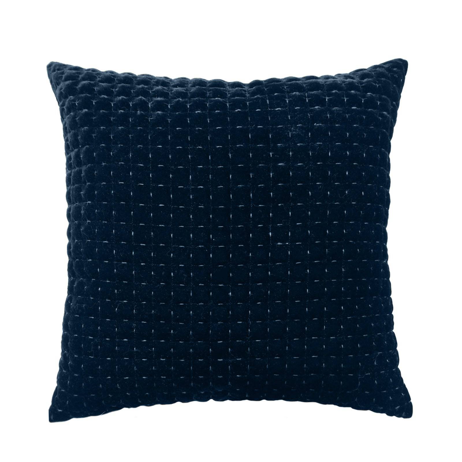 45X45 Cm Velvet Cushion Cover 2278-002-1-Blue - Cushions - ebarza Furniture UAE | Shop Modern Furniture in Abu Dhabi & Dubai - مفروشات ايبازرا في الامارات | تسوق اثاث عصري وديكورات مميزة في دبي وابوظبي