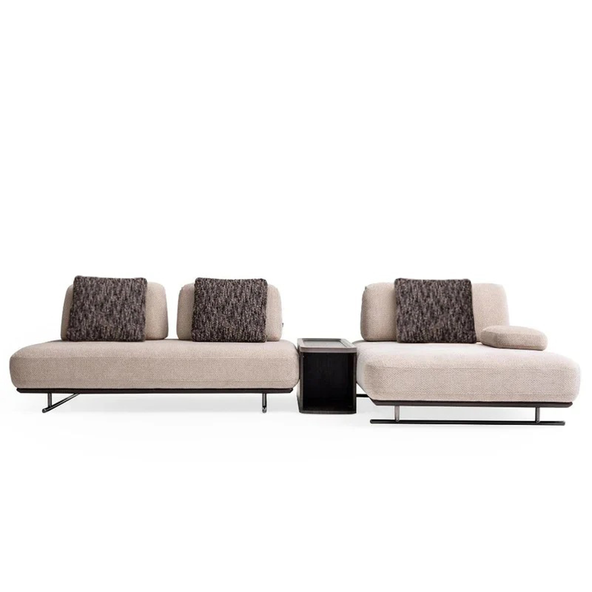 Orca L-Shape Sofa - MES-Lshape - Sofa - ebarza Furniture UAE | Shop Modern Furniture in Abu Dhabi & Dubai - مفروشات ايبازرا في الامارات | تسوق اثاث عصري وديكورات مميزة في دبي وابوظبي