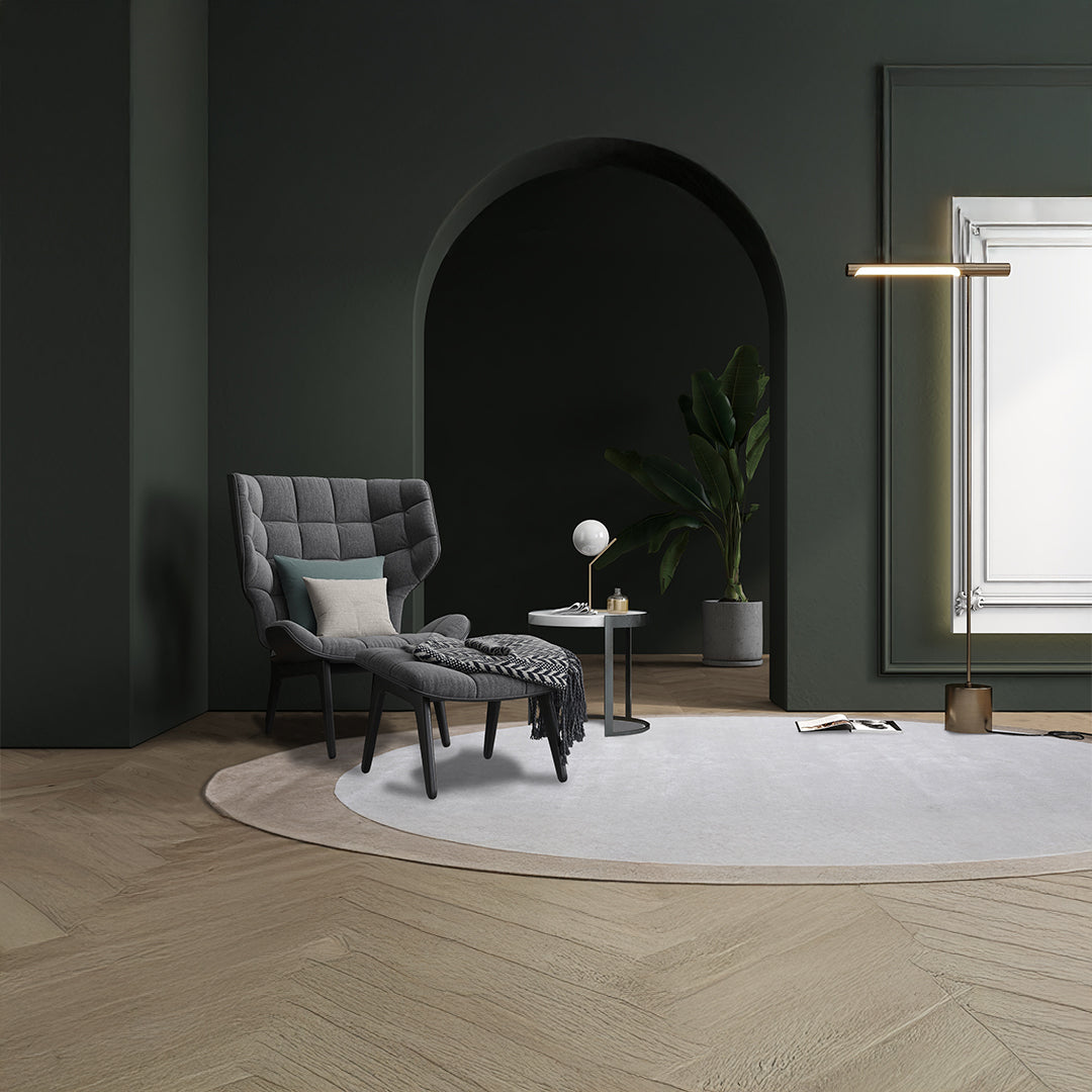 500X350 Cm WOOL BEIGE AND BROWN Round Rug JH-22729 - Rugs - ebarza Furniture UAE | Shop Modern Furniture in Abu Dhabi & Dubai - مفروشات ايبازرا في الامارات | تسوق اثاث عصري وديكورات مميزة في دبي وابوظبي