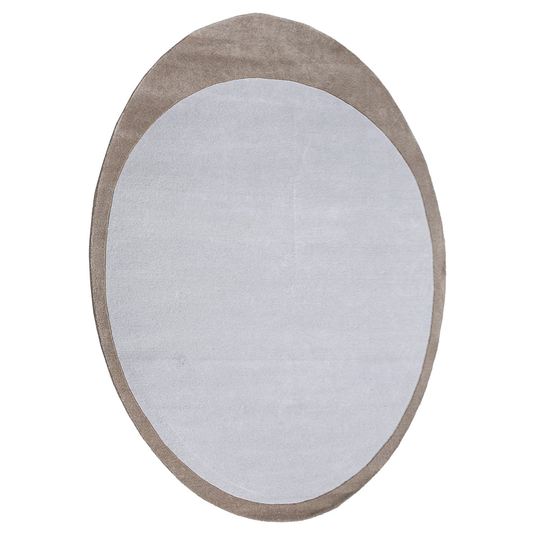 500X350 Cm WOOL BEIGE AND BROWN Round Rug JH-22729 - Rugs - ebarza Furniture UAE | Shop Modern Furniture in Abu Dhabi & Dubai - مفروشات ايبازرا في الامارات | تسوق اثاث عصري وديكورات مميزة في دبي وابوظبي