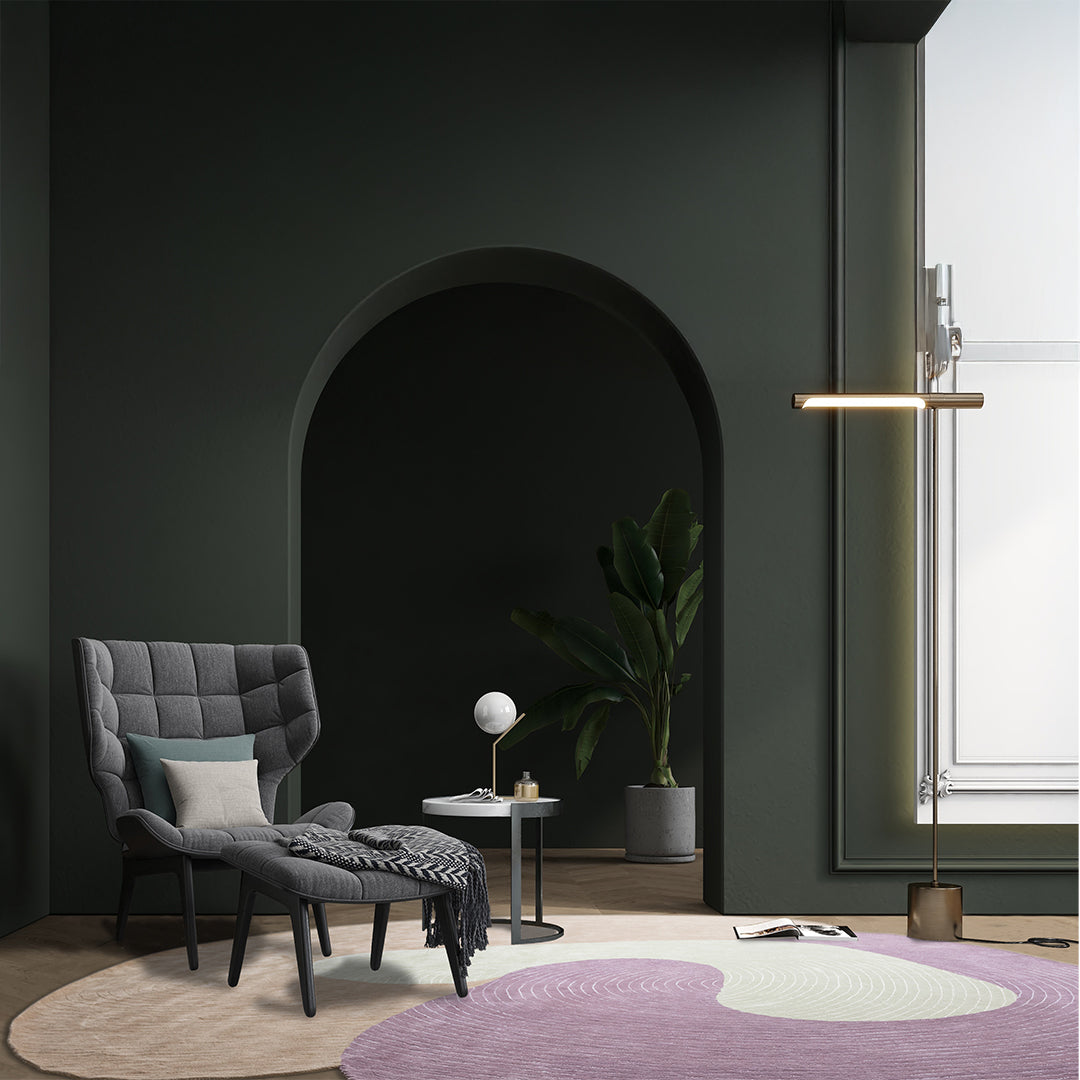 500X500 Cm Beige, Brown and Pink Wool Rug JH-23546 - Rugs - ebarza Furniture UAE | Shop Modern Furniture in Abu Dhabi & Dubai - مفروشات ايبازرا في الامارات | تسوق اثاث عصري وديكورات مميزة في دبي وابوظبي