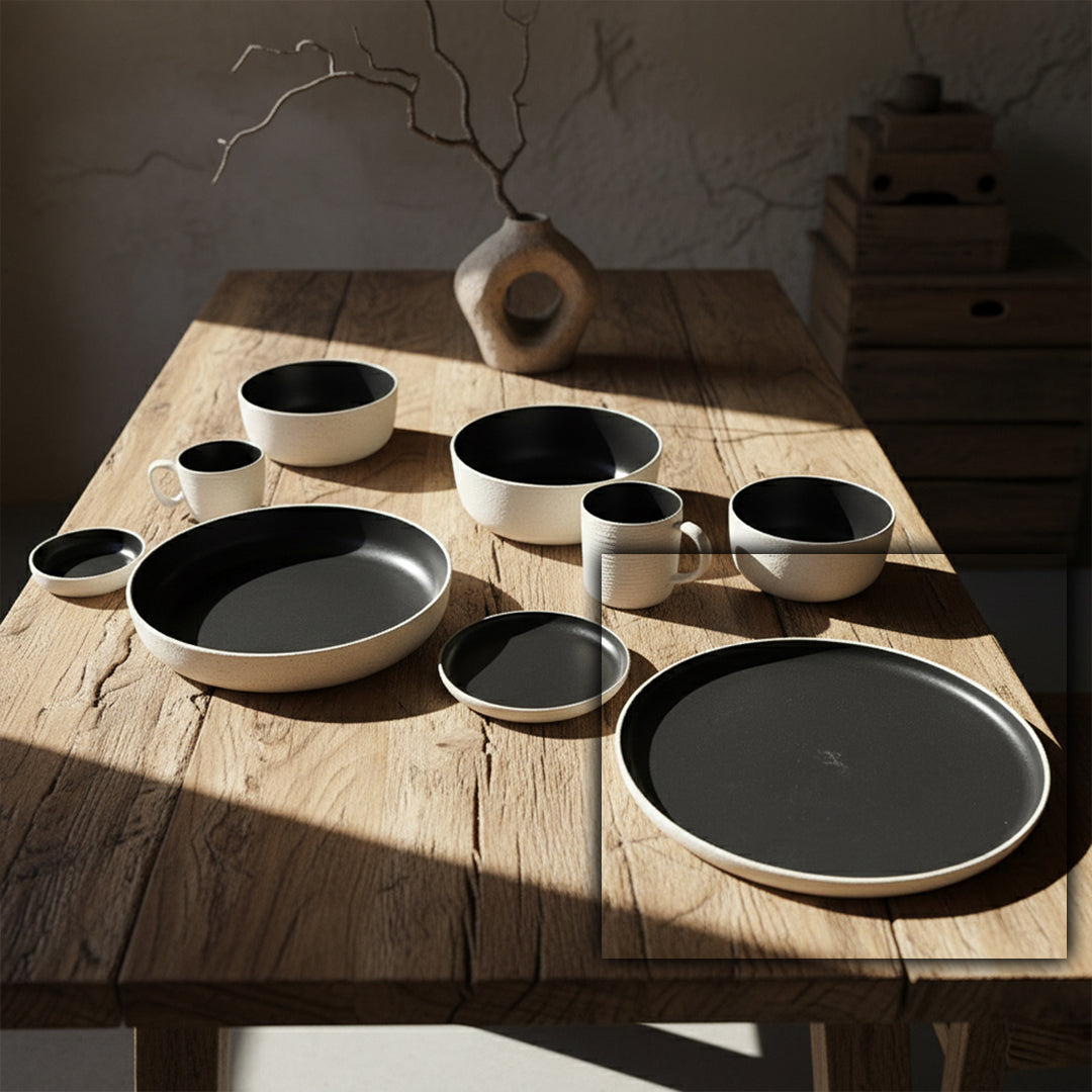 Haven ceramic Plate E800-P-08253 12 - Plates - ebarza Furniture UAE | Shop Modern Furniture in Abu Dhabi & Dubai - مفروشات ايبازرا في الامارات | تسوق اثاث عصري وديكورات مميزة في دبي وابوظبي