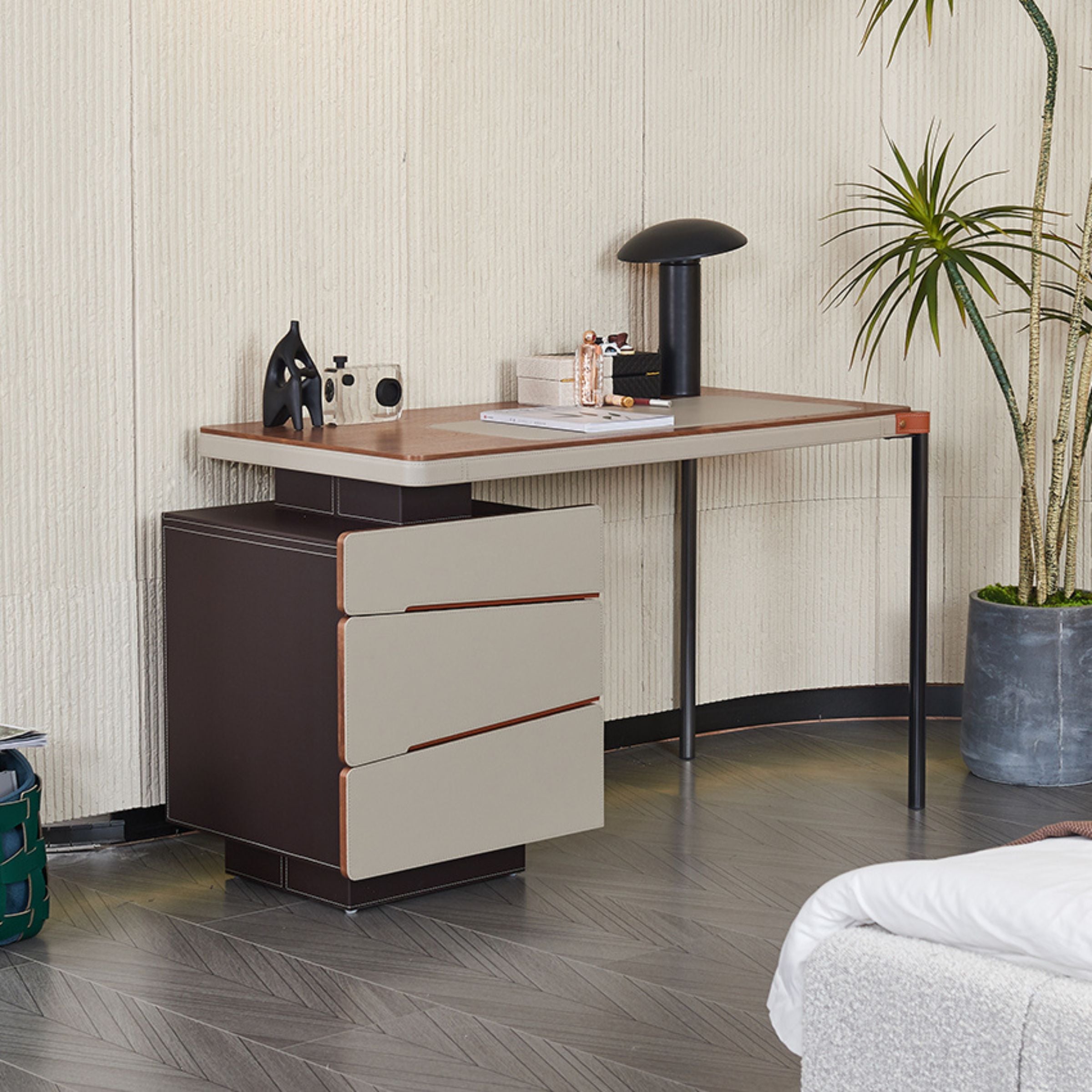 Pre-order 35 Days Delivery - Oomph - Oblique Office Desk/ Bedroom Dresser MLL-T09 - Office Desks - ebarza Furniture UAE | Shop Modern Furniture in Abu Dhabi & Dubai - مفروشات ايبازرا في الامارات | تسوق اثاث عصري وديكورات مميزة في دبي وابوظبي