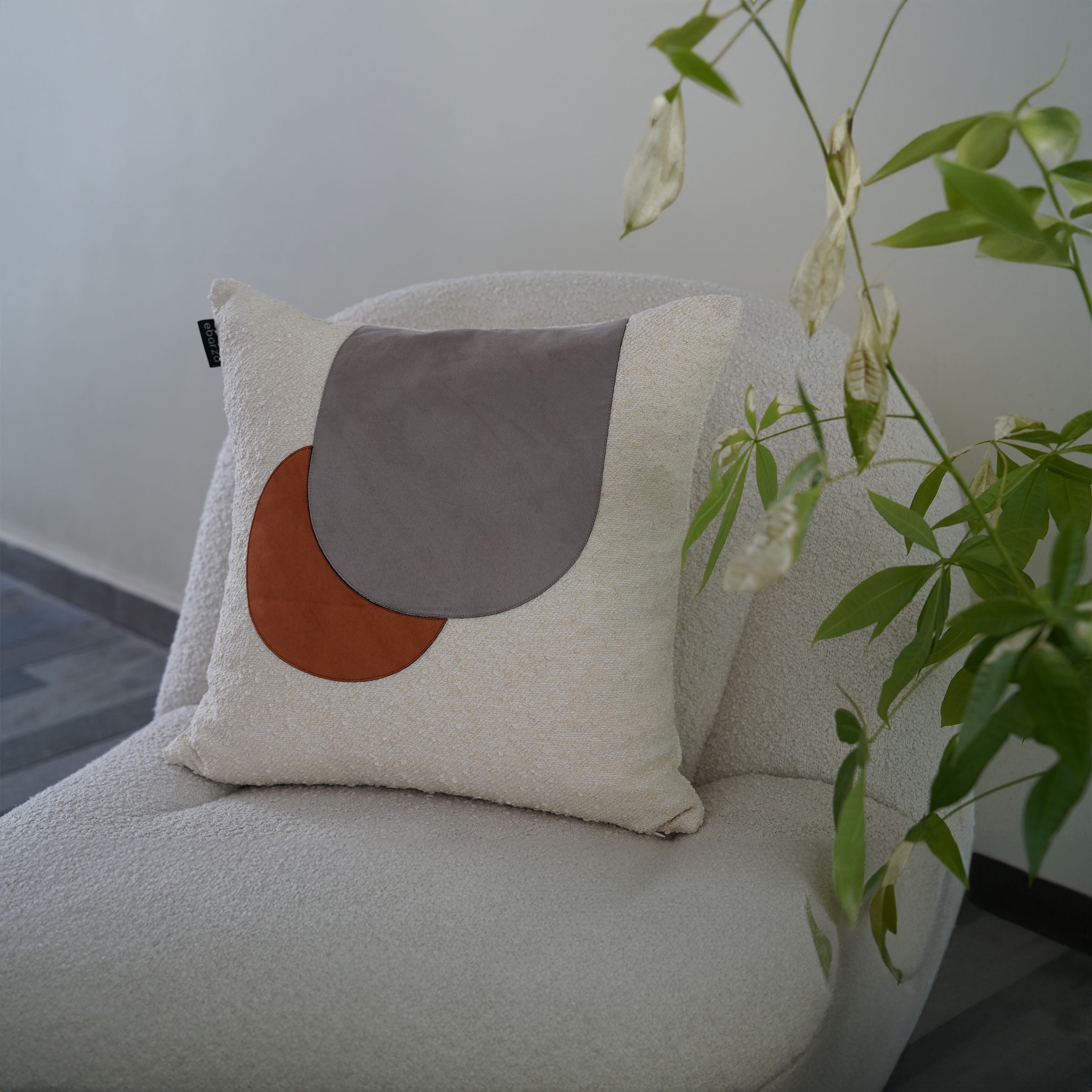 45x45Cm Ebarza Worde Patchwork Cushion ECC126 - Cushions - ebarza Furniture UAE | Shop Modern Furniture in Abu Dhabi & Dubai - مفروشات ايبازرا في الامارات | تسوق اثاث عصري وديكورات مميزة في دبي وابوظبي