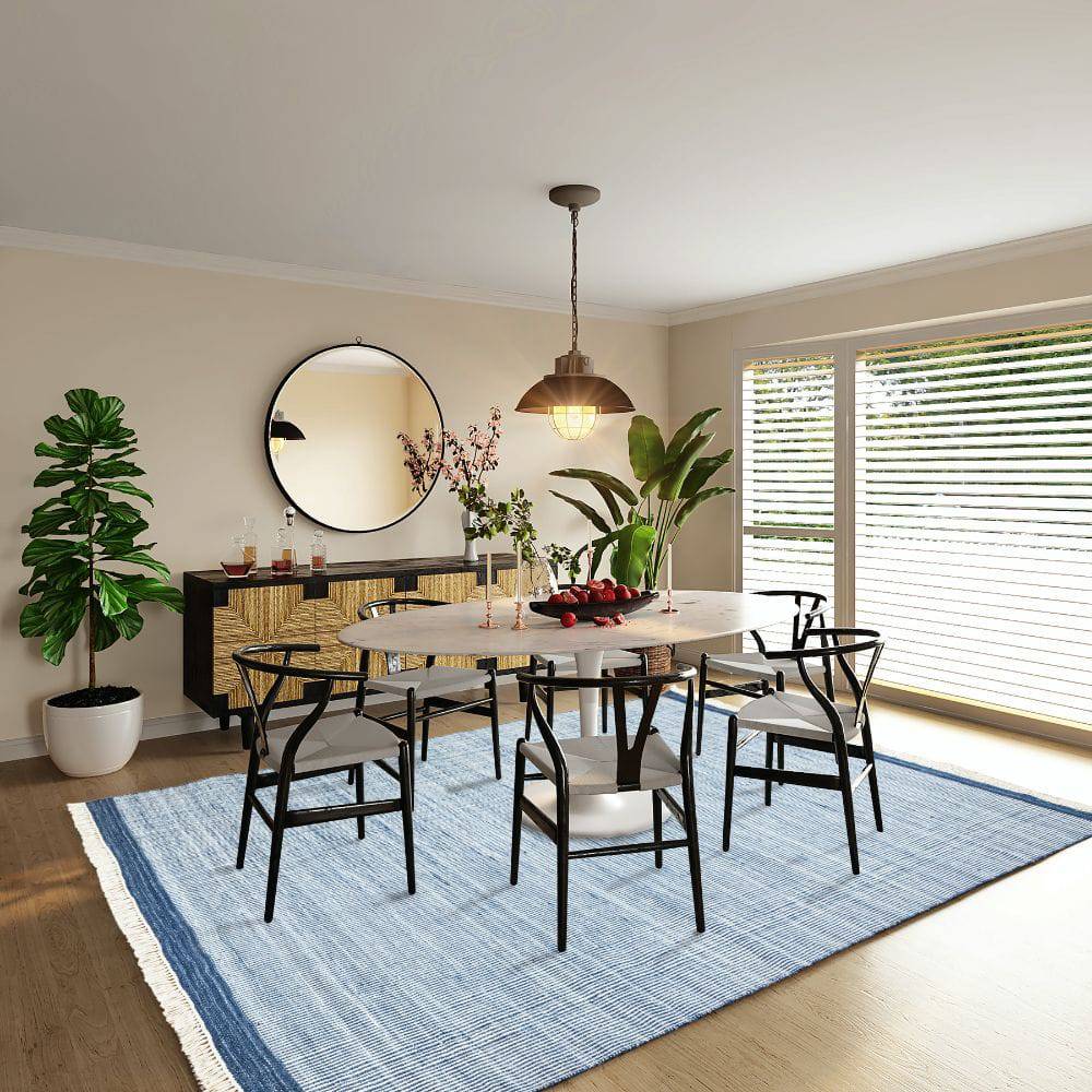 60X90 Cm Outdoor/ Indoor Hand Woven Rug Belonia-Bln-28-Xs - Rugs - ebarza Furniture UAE | Shop Modern Furniture in Abu Dhabi & Dubai - مفروشات ايبازرا في الامارات | تسوق اثاث عصري وديكورات مميزة في دبي وابوظبي