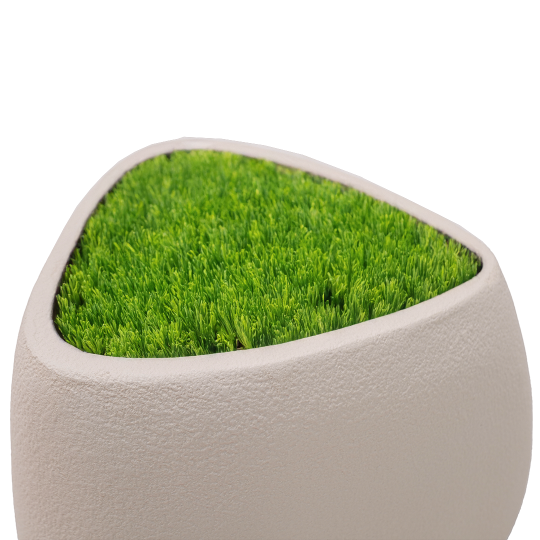Pre-order 35 Days Delivery Set Of 3 Outdoor/Indoor Fiberglass Concrete Planter Box Xk-8177A+B+C - Beige - Planter Boxes - ebarza Furniture UAE | Shop Modern Furniture in Abu Dhabi & Dubai - مفروشات ايبازرا في الامارات | تسوق اثاث عصري وديكورات مميزة في دبي وابوظبي