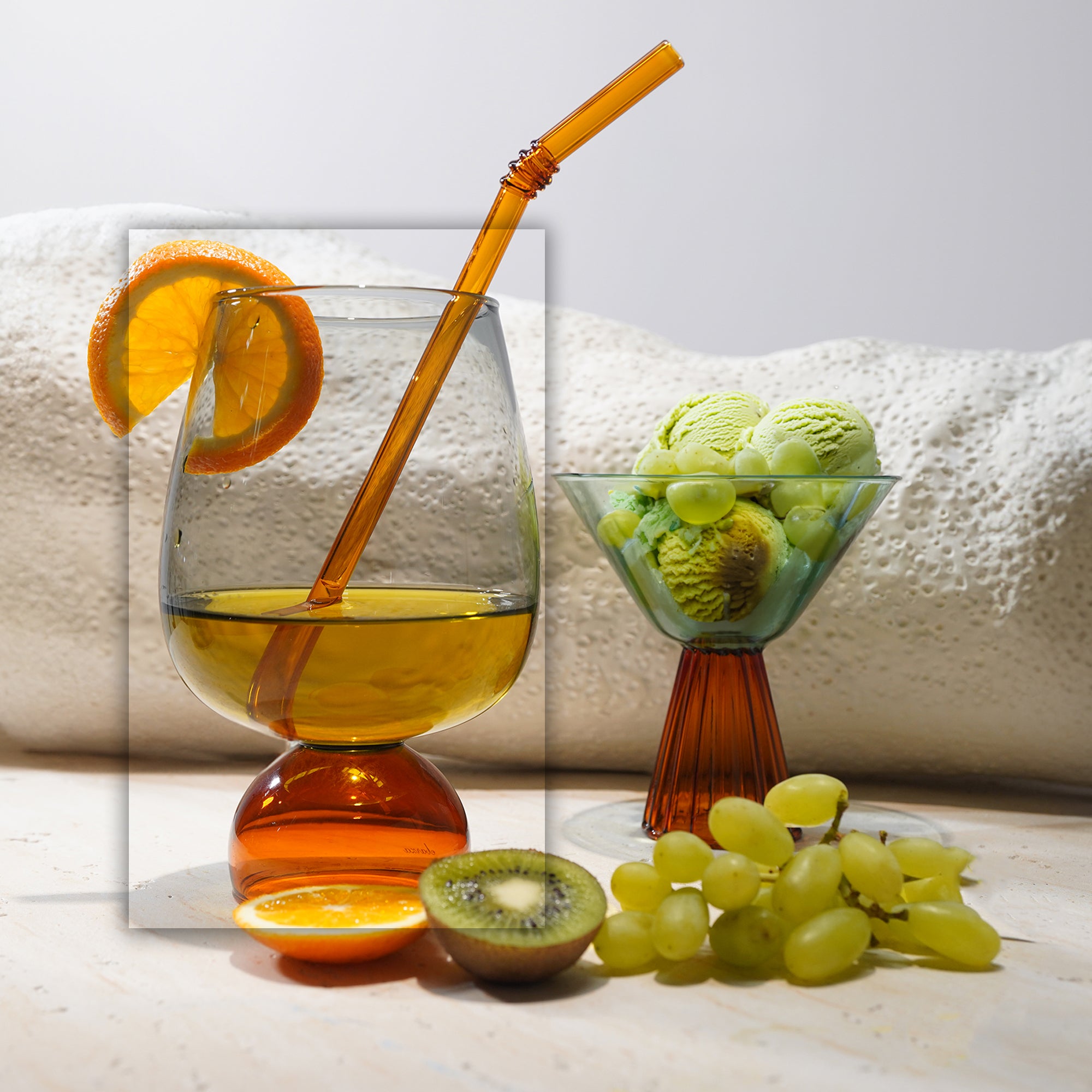 Two Tone Juice/Water Glass 630ml 23777B1 - Drinkware - ebarza Furniture UAE | Shop Modern Furniture in Abu Dhabi & Dubai - مفروشات ايبازرا في الامارات | تسوق اثاث عصري وديكورات مميزة في دبي وابوظبي