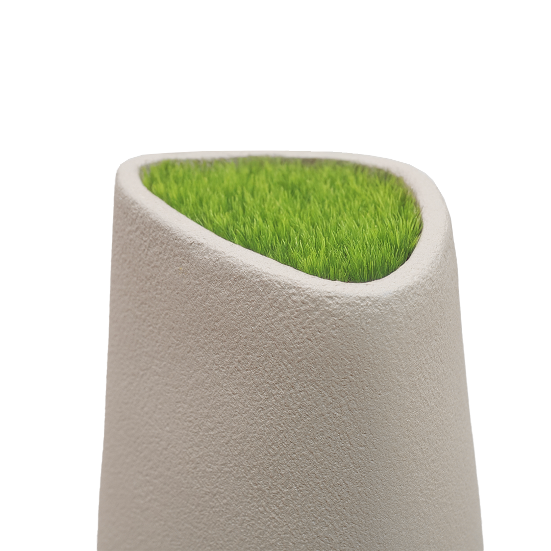 Pre-order 35 Days Delivery Set Of 3 Outdoor/Indoor Fiberglass Concrete Planter Box Xk-8177A+B+C - Beige - Planter Boxes - ebarza Furniture UAE | Shop Modern Furniture in Abu Dhabi & Dubai - مفروشات ايبازرا في الامارات | تسوق اثاث عصري وديكورات مميزة في دبي وابوظبي