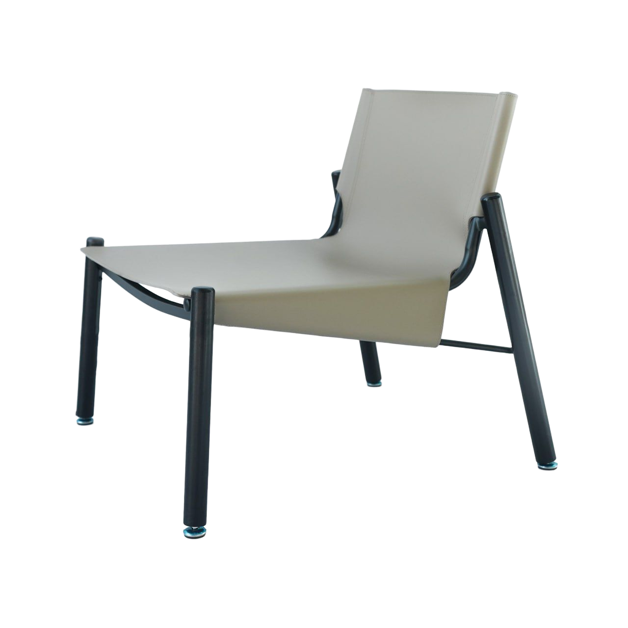 Beige Saddle Leather Lounge Chair LC027 - Lounge Chairs - ebarza Furniture UAE | Shop Modern Furniture in Abu Dhabi & Dubai - مفروشات ايبازرا في الامارات | تسوق اثاث عصري وديكورات مميزة في دبي وابوظبي