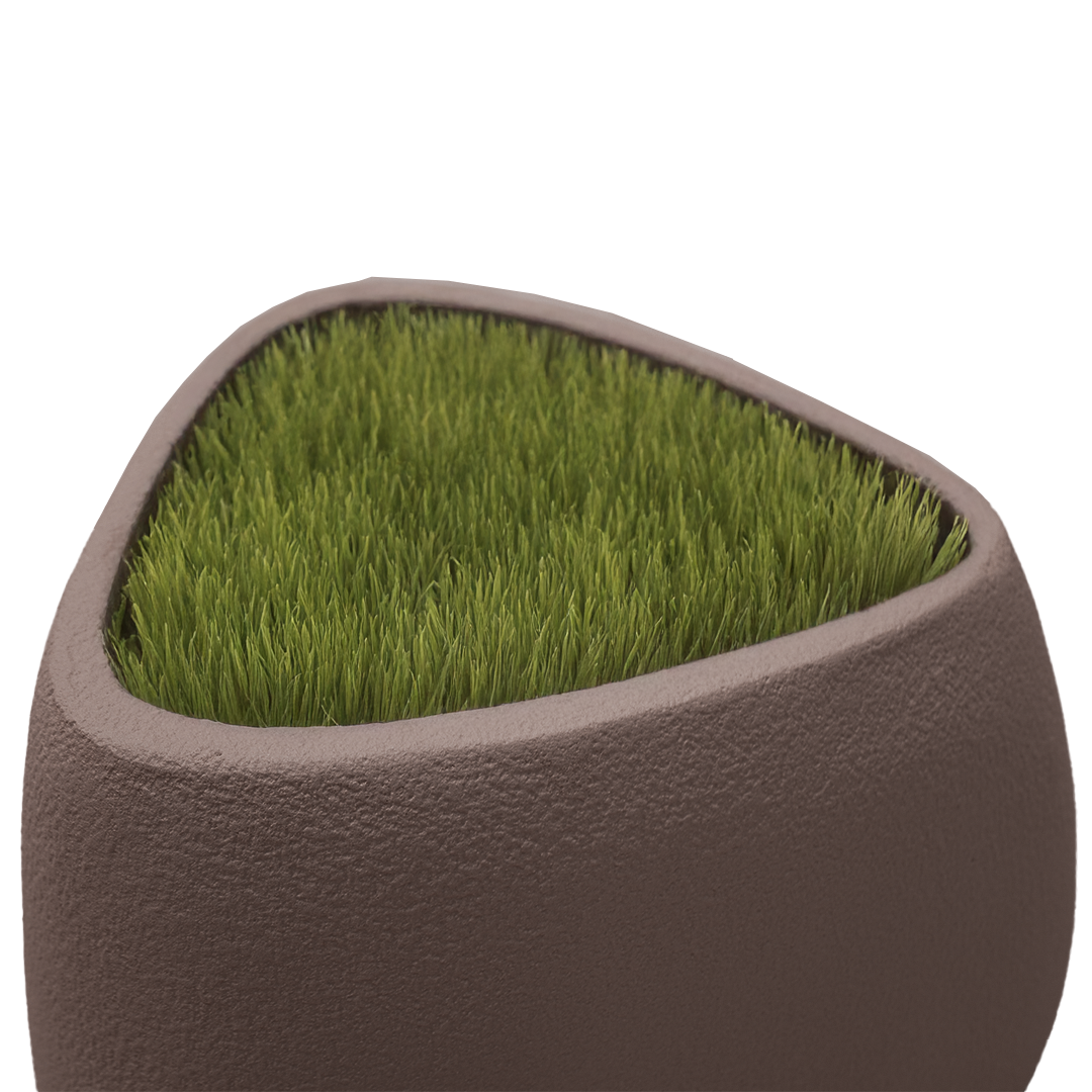 Pre-order 35 Days Delivery - Set Of 3 Outdoor/Indoor Fiberglass Concrete Planter Box Xk-8177A+B+C - Coffee Brown - Planter Boxes - ebarza Furniture UAE | Shop Modern Furniture in Abu Dhabi & Dubai - مفروشات ايبازرا في الامارات | تسوق اثاث عصري وديكورات مميزة في دبي وابوظبي