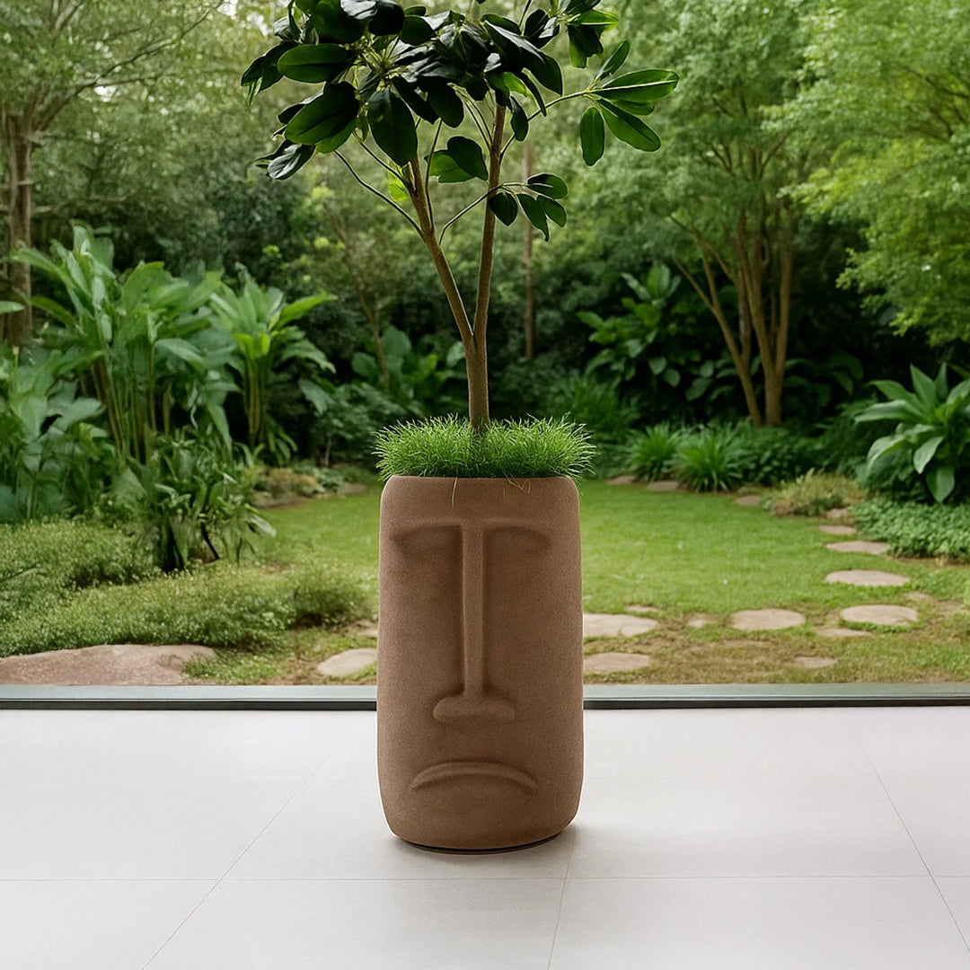 Indoor/Outdoor Color Planter Box XK-6048A-Coffee Brown - Planter Boxes - ebarza Furniture UAE | Shop Modern Furniture in Abu Dhabi & Dubai - مفروشات ايبازرا في الامارات | تسوق اثاث عصري وديكورات مميزة في دبي وابوظبي